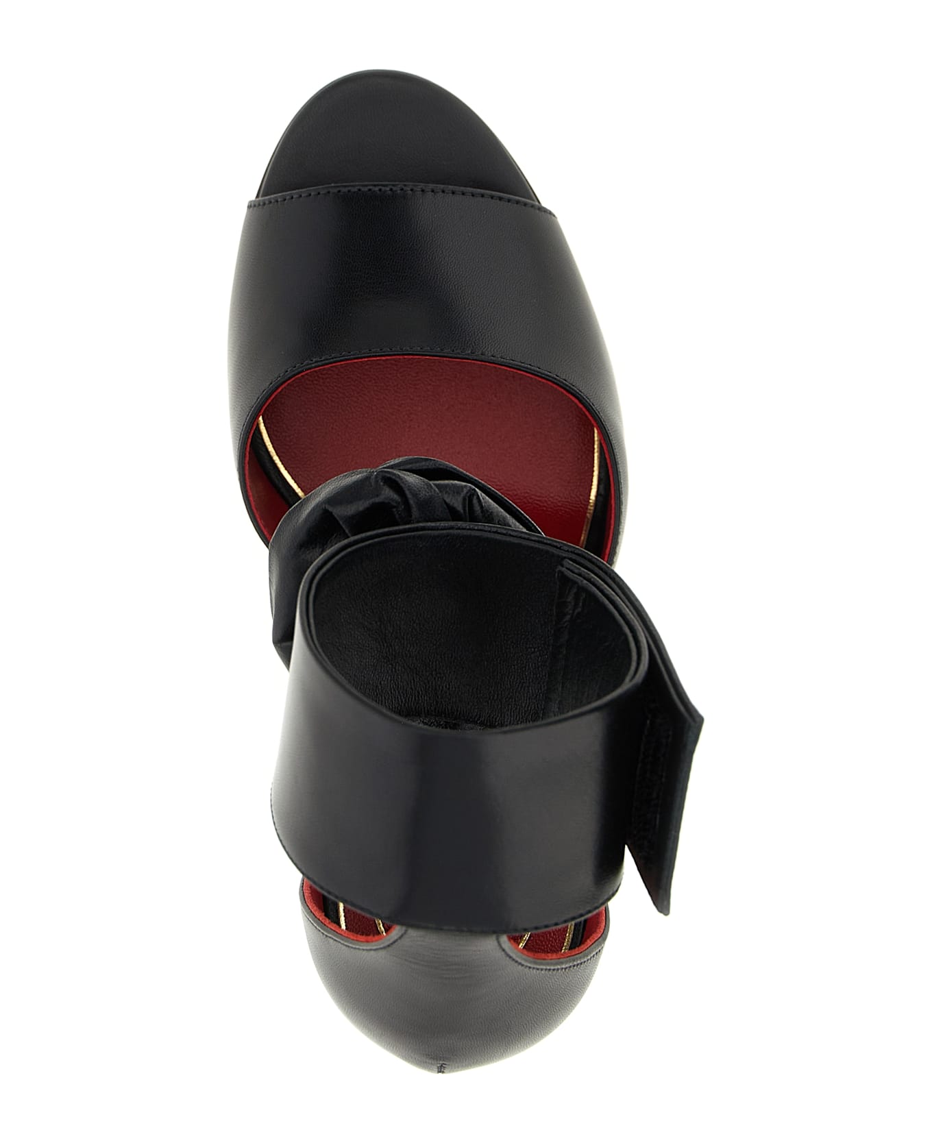 Valentino Garavani 
drip Rose
 Sandals - Black  