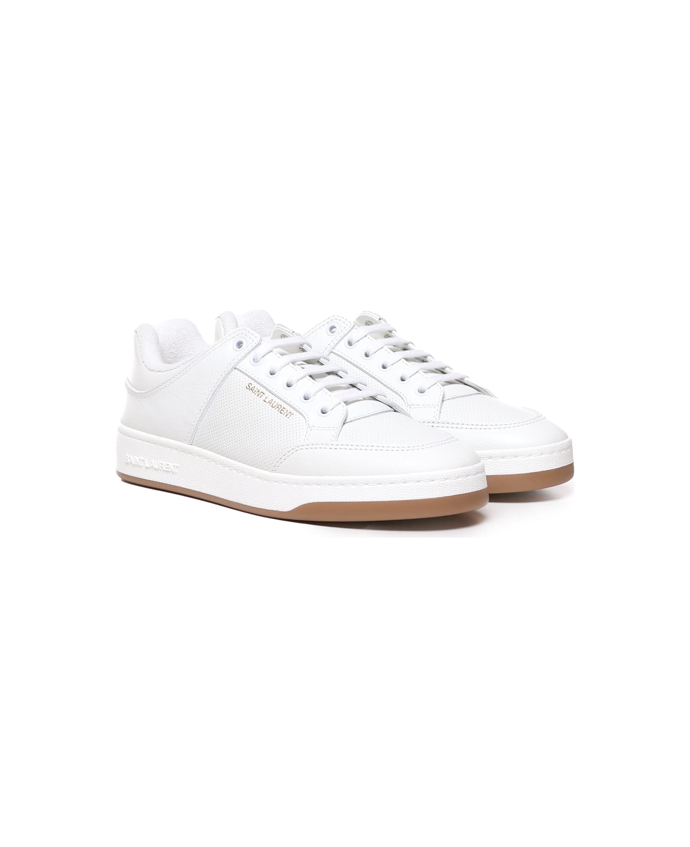 Saint Laurent Sneakers Sl/61 In Calfskin - White