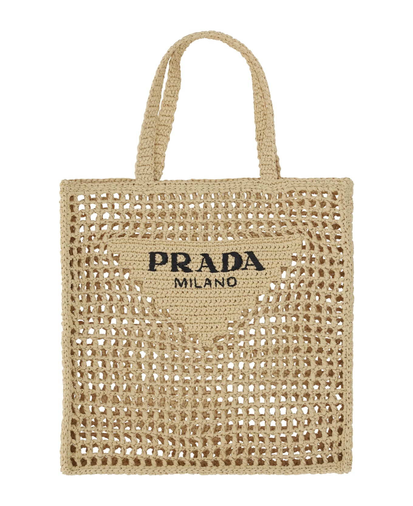 Prada Raffia Shoulder Bag