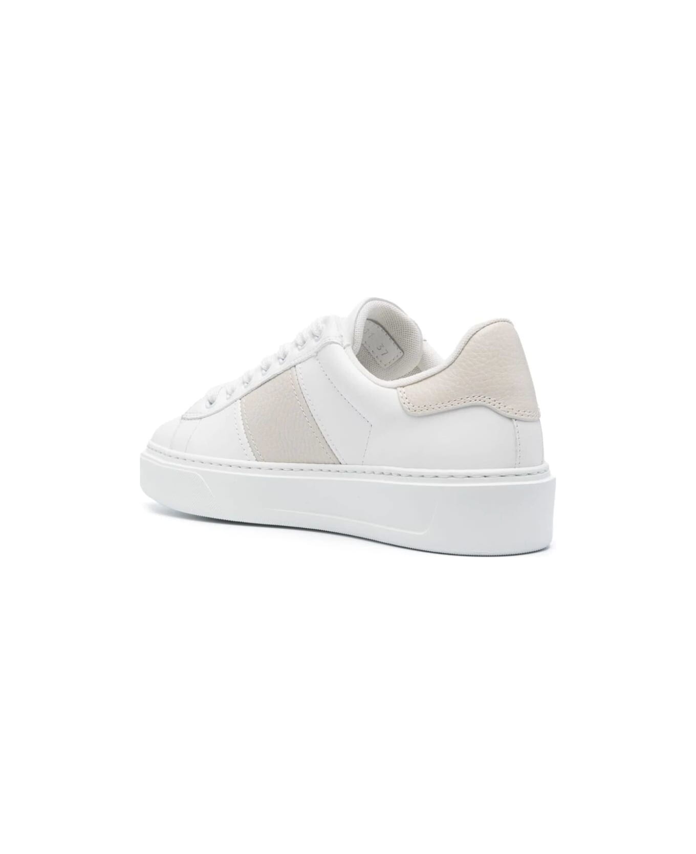 Woolrich Classic Court Sneakers - White Cream スニーカー