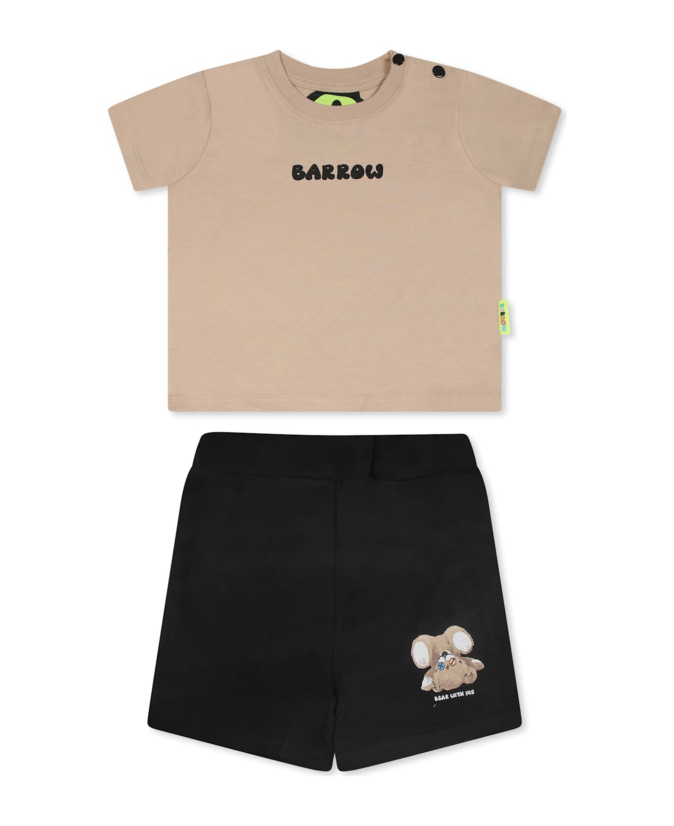 Barrow Multicolor Suit For Babykids With Bear Print - Multicolor