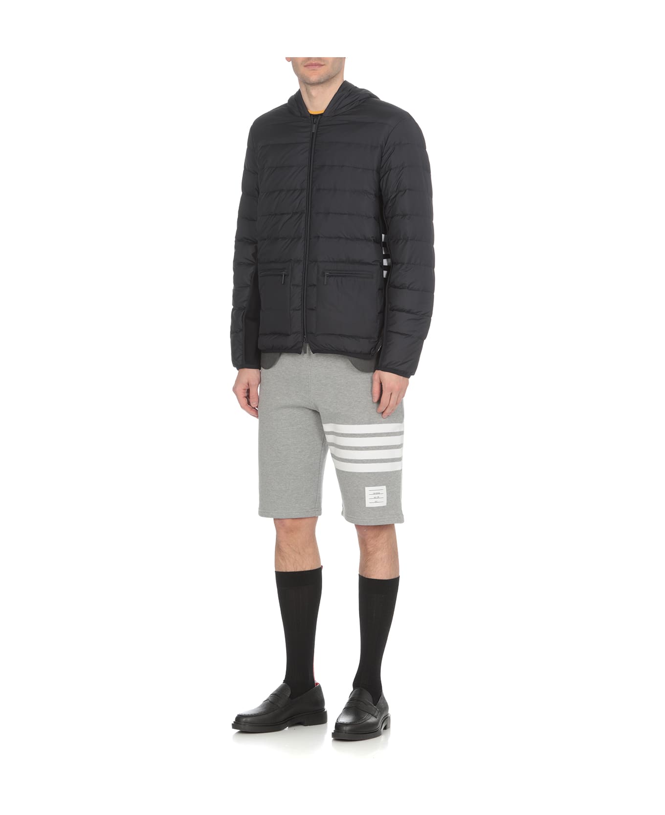 Thom Browne 4 Bars Quilted Down Jacket - Blue