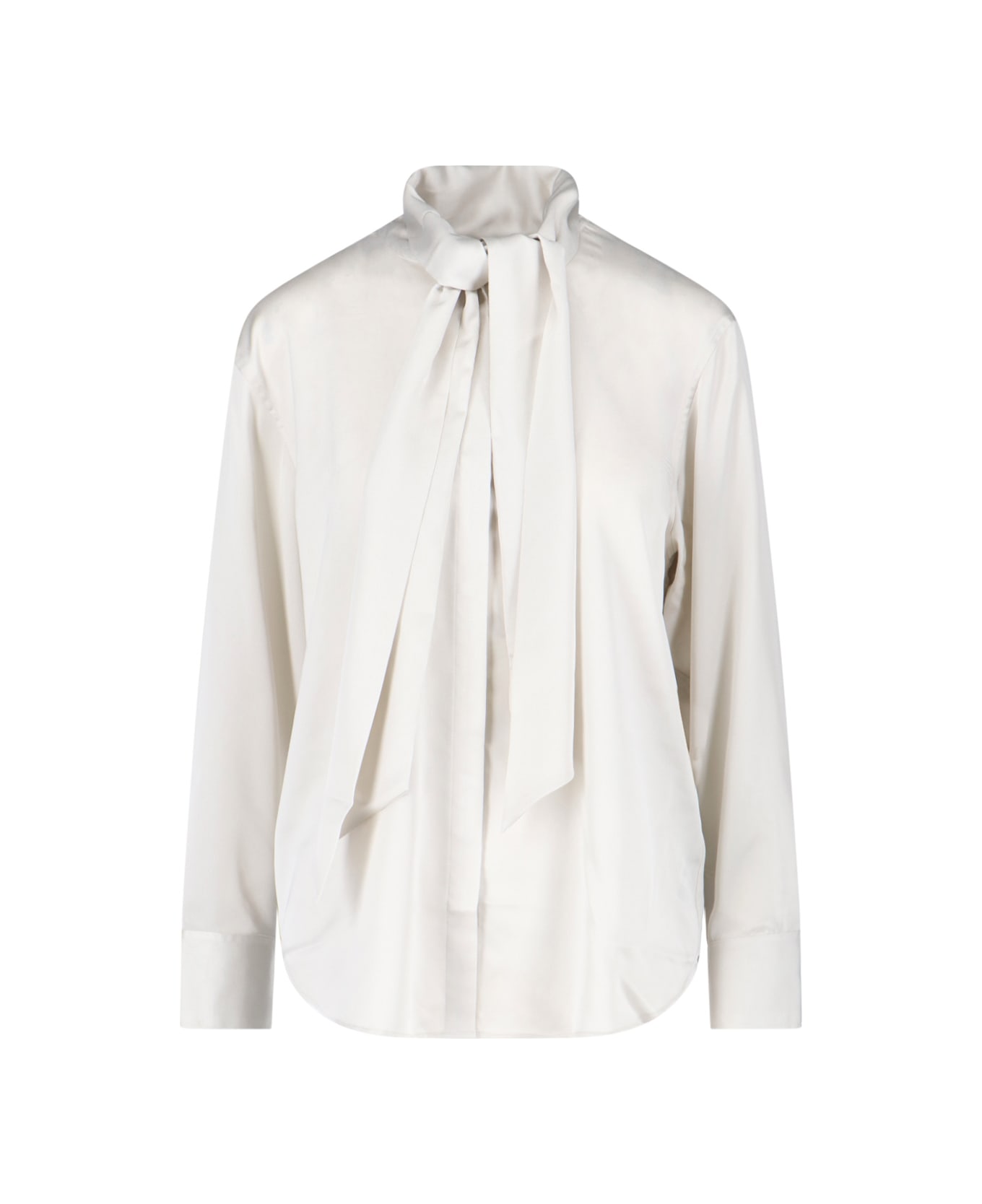Calvin Klein Blouse With Bow - Cream