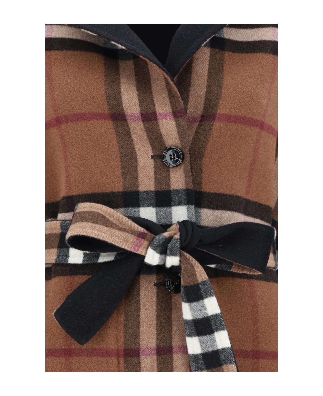 Burberry Reversible Belted-waist Coat - Birch Brown Ip Chk コート