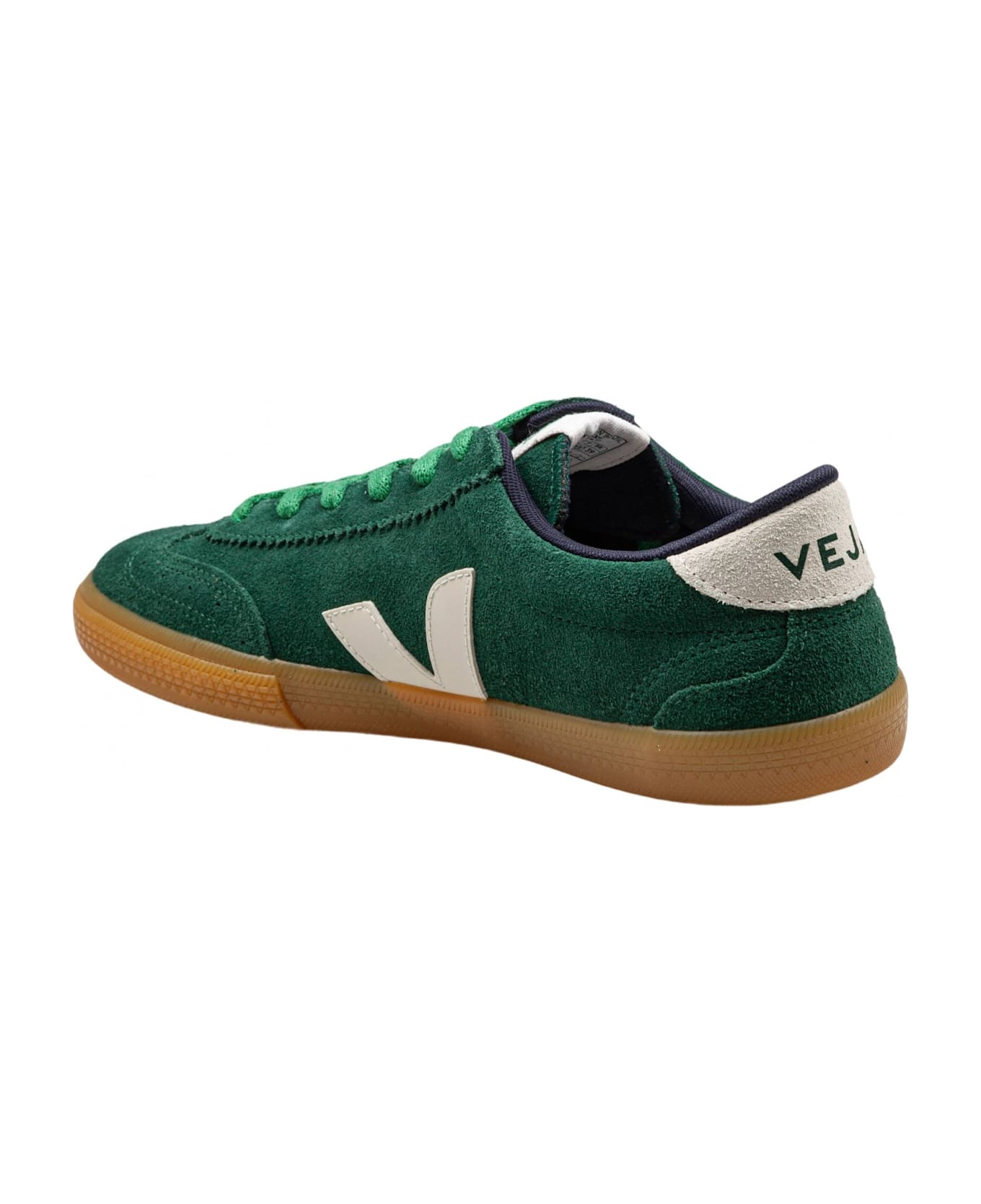 Veja Volley Sneakers In Suede Color Green - GREEN