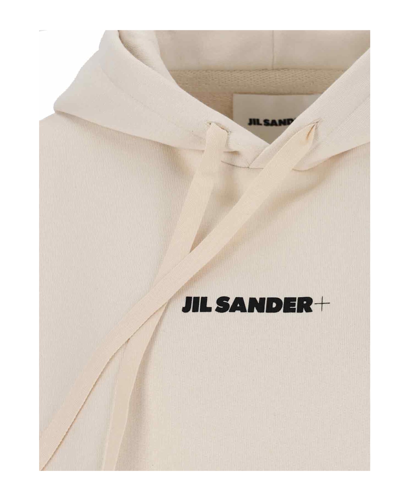 Jil Sander Logo Hoodie - BEIGE