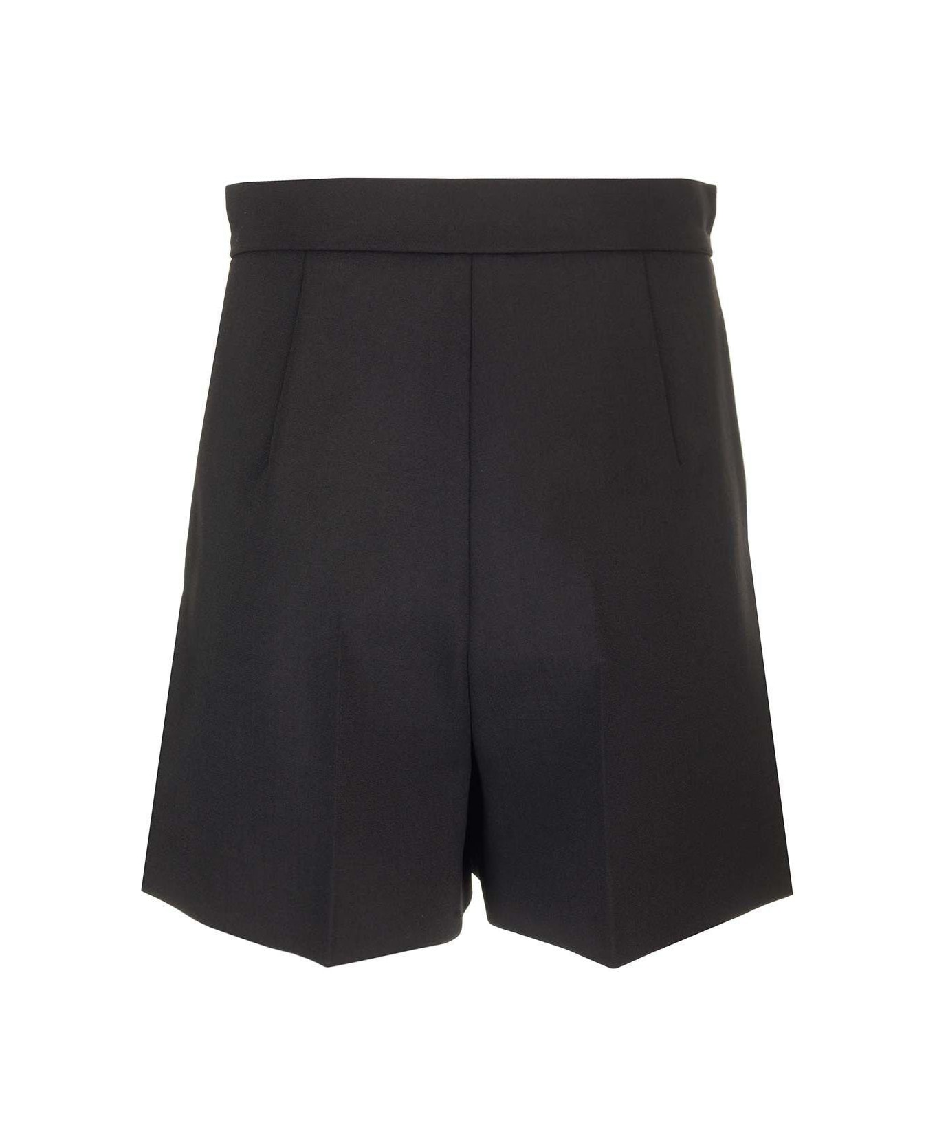 Max Mara Pleat Detailed Shorts - Nero
