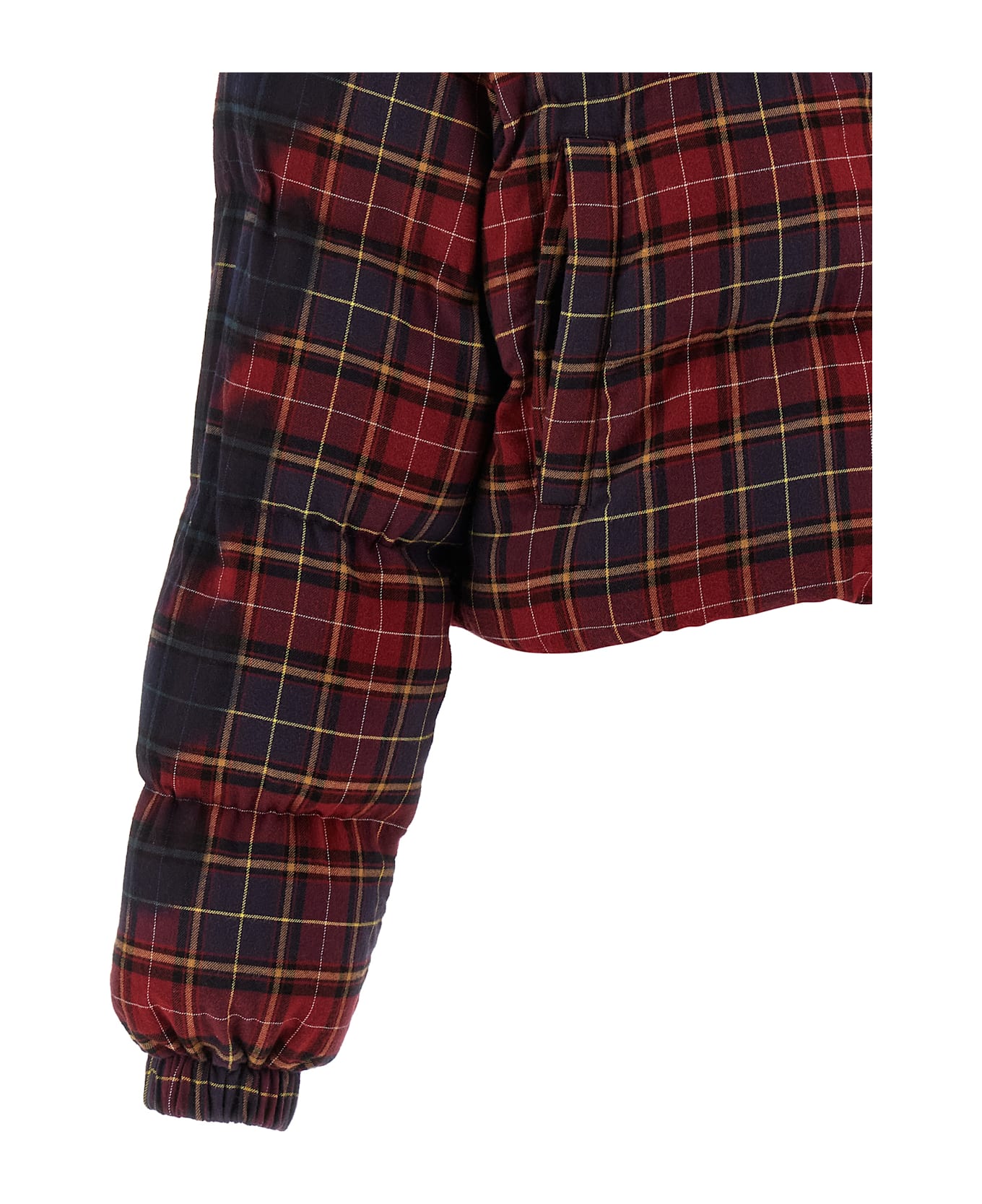 Off-White 
check Flan Arrow Spray
 Down Jacket - Bordeaux