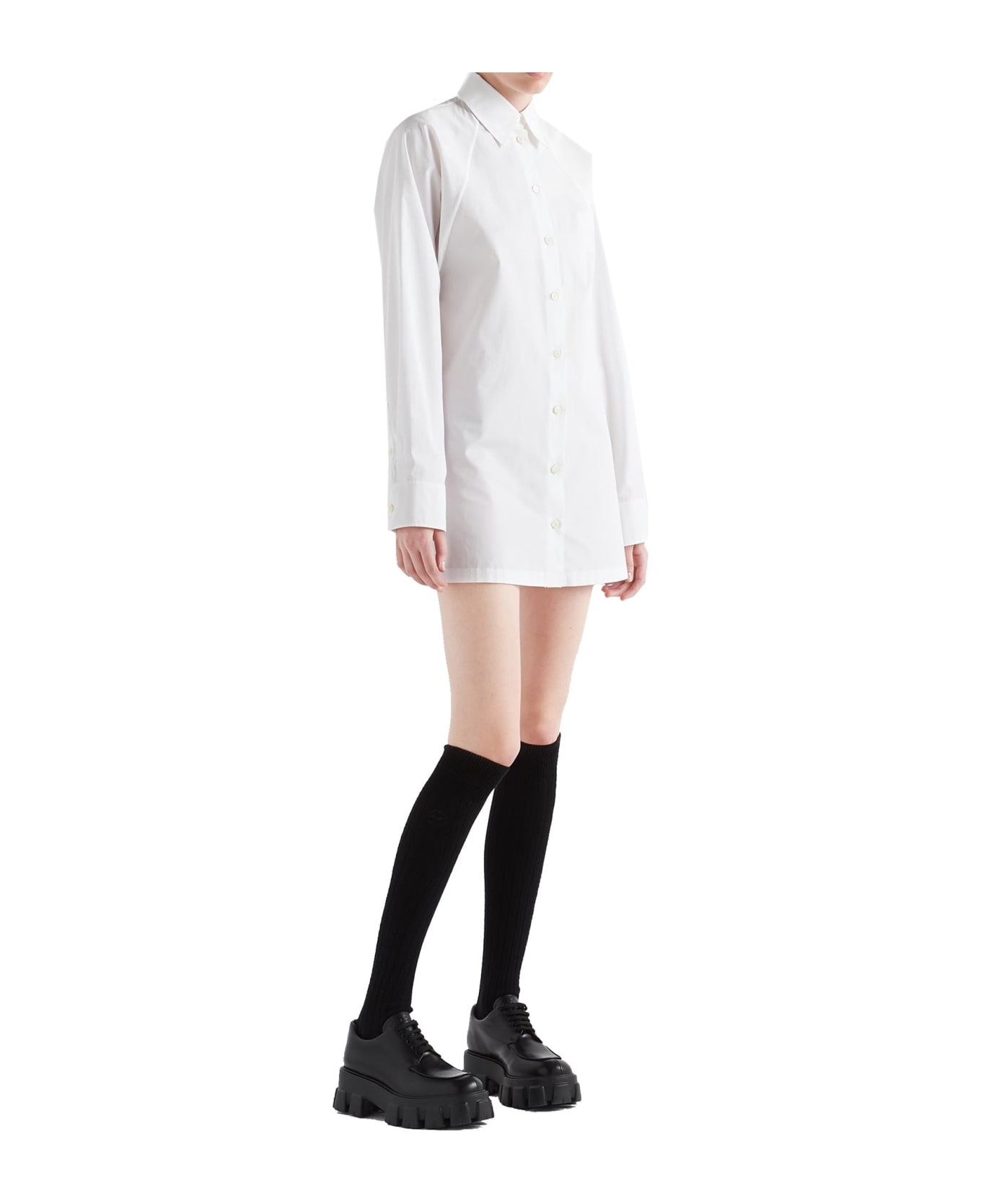 Prada Shirt Dress - White