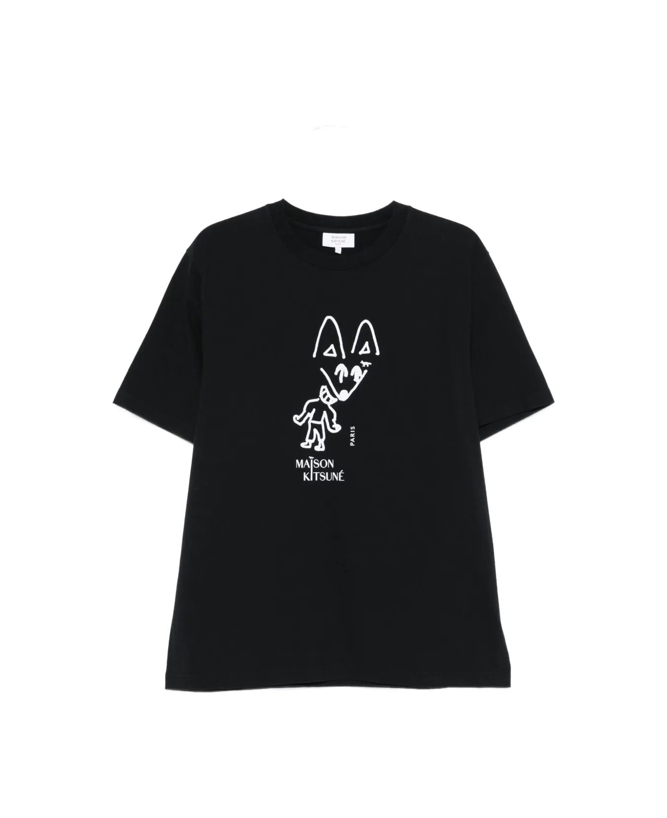 Maison Kitsuné Party Fox Comfort Tee Shirt - Black シャツ