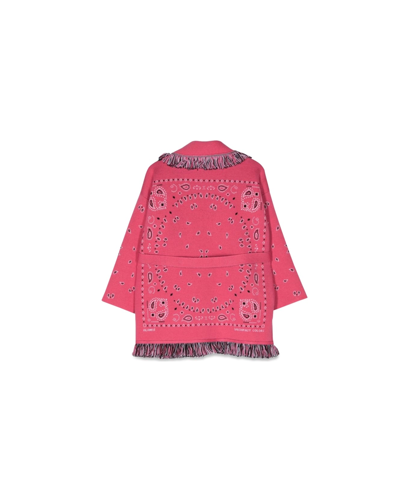 Alanui Jacquard Cardigan - FUCHSIA