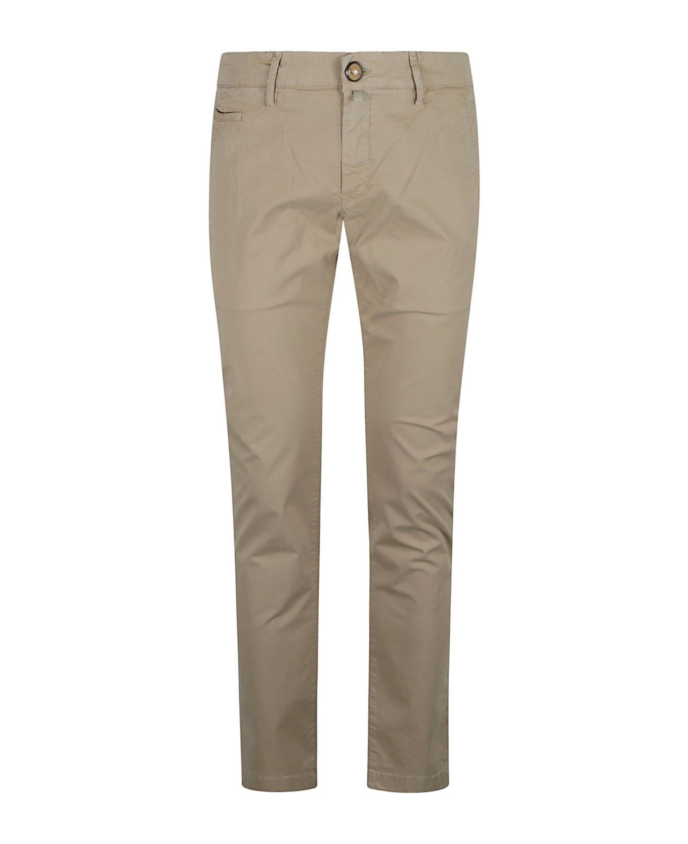 Jacob Cohen Button Fitted Trousers - Emp Beige ボトムス