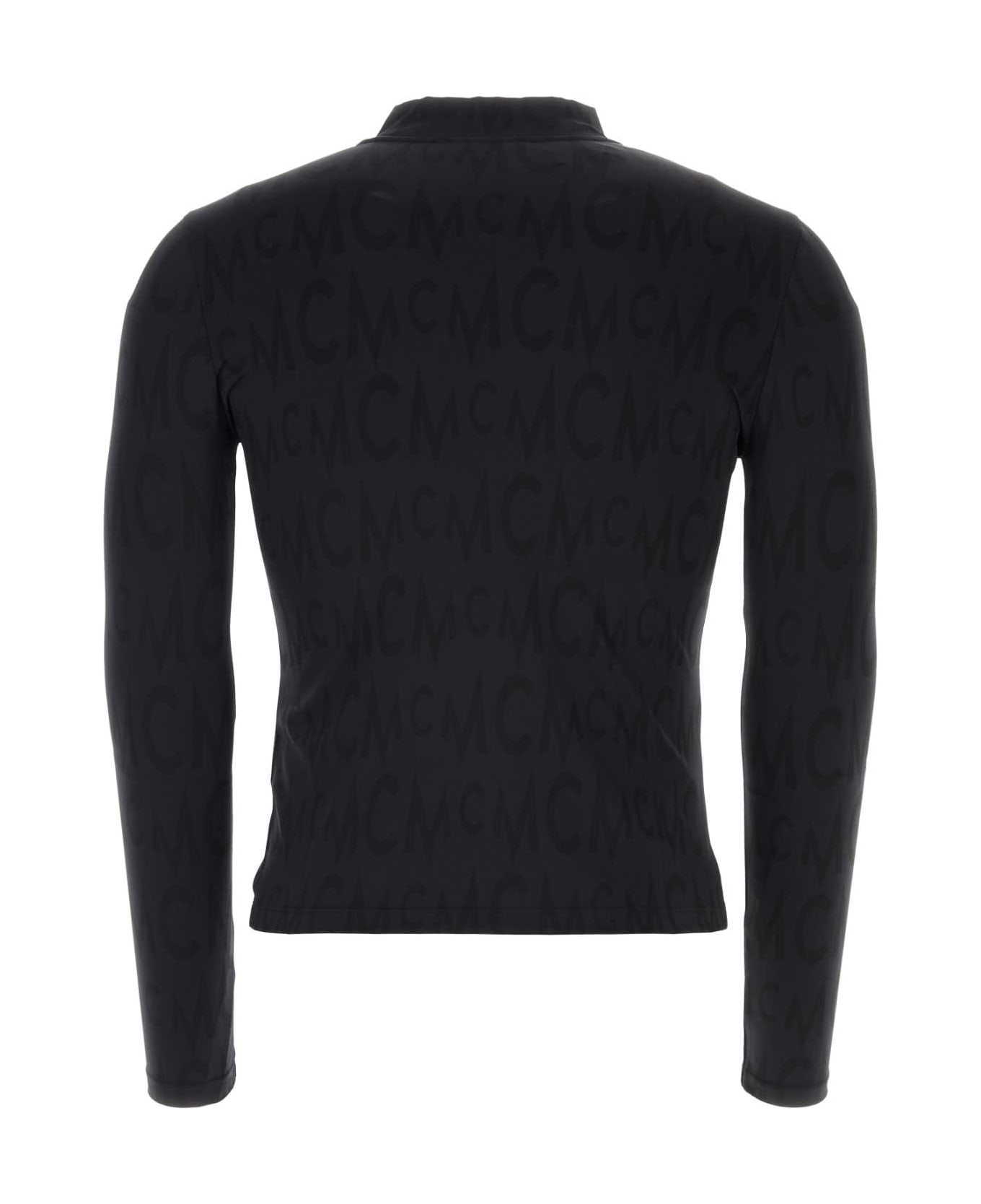 MCM Black Stretch Nylon T-shirt - BLACK Tシャツ