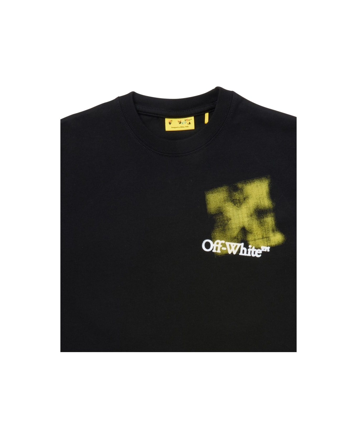 Off-White "graffiti" Logo T-shirt - BLACK