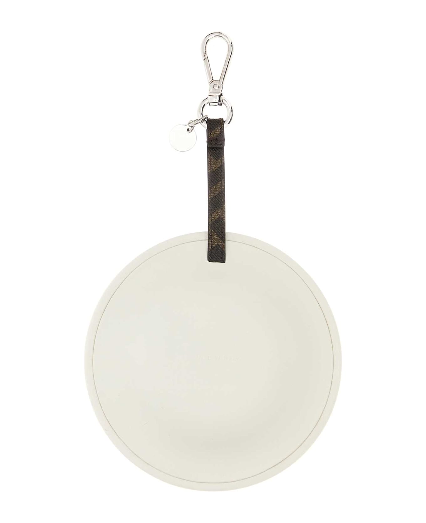 Fendi Multicolor Leather Spaghetti Charm - WHITE