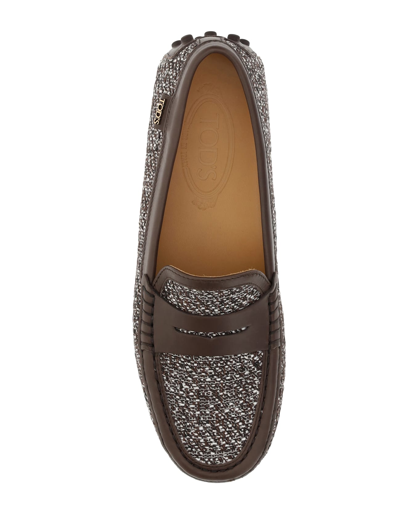 Tod
s Tweed Gommino Loafers