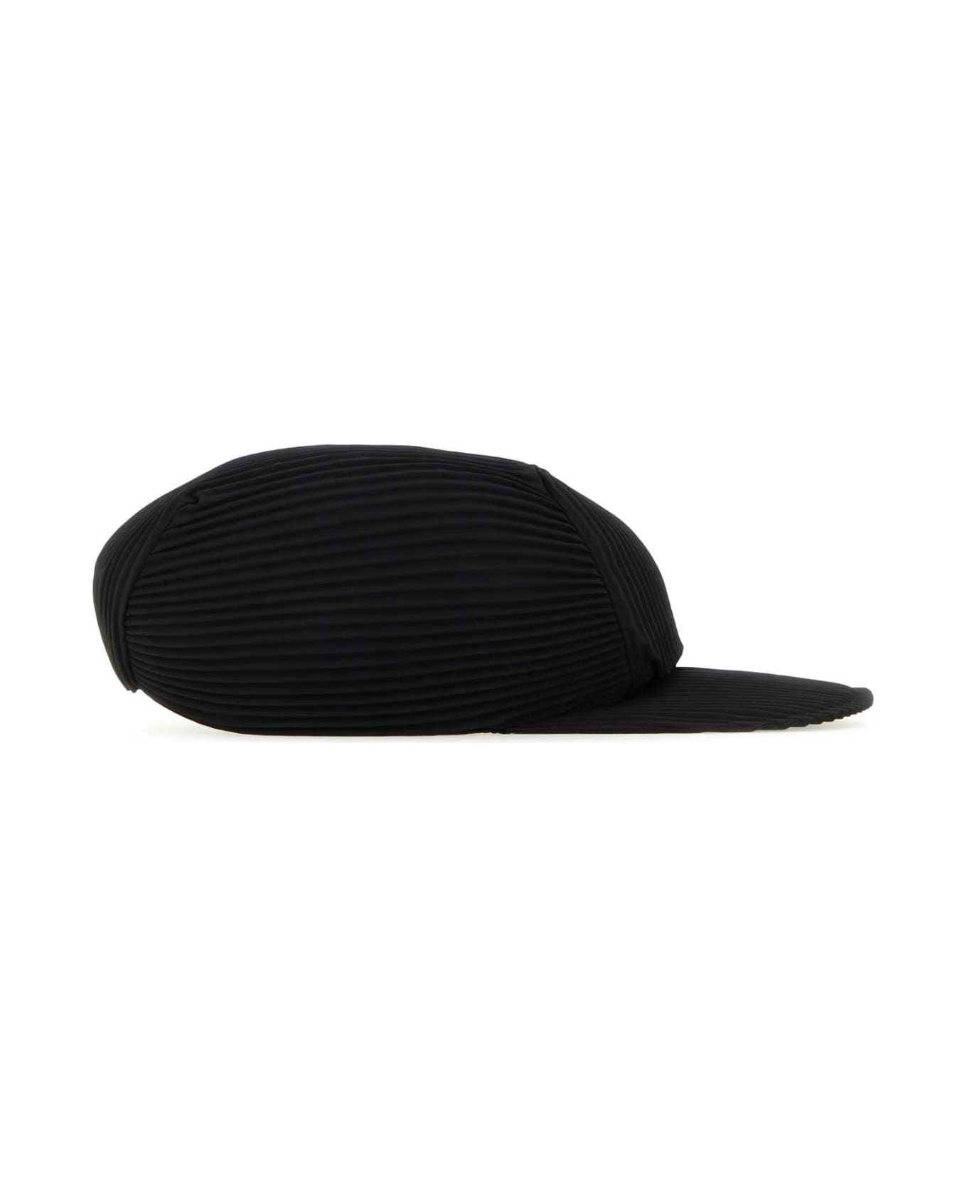 Homme Plissé Issey Miyake Black Polyester Baseball Cap - BLACK