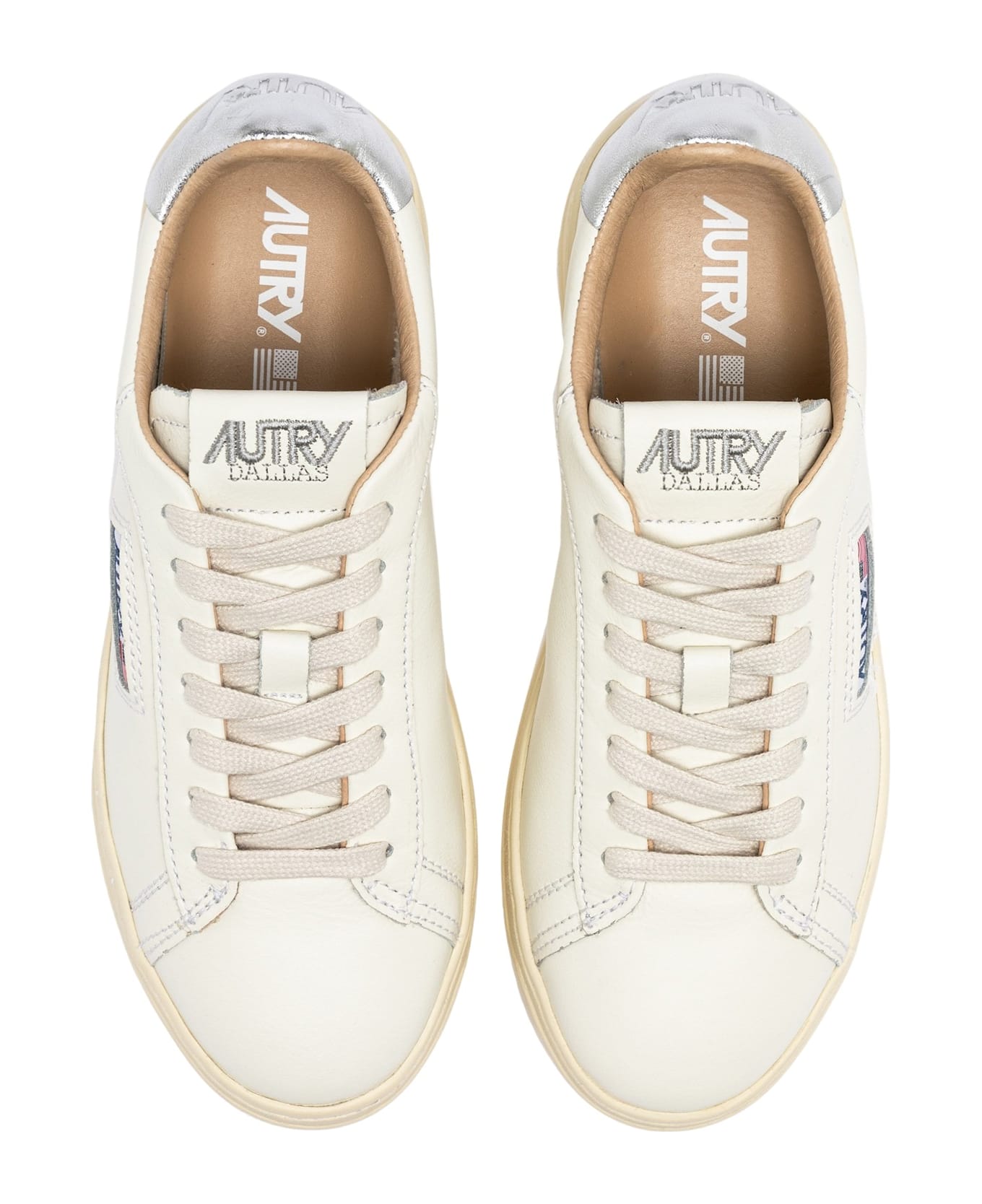 Autry Dallas Low Leat Marsh Msh Silver - Argento