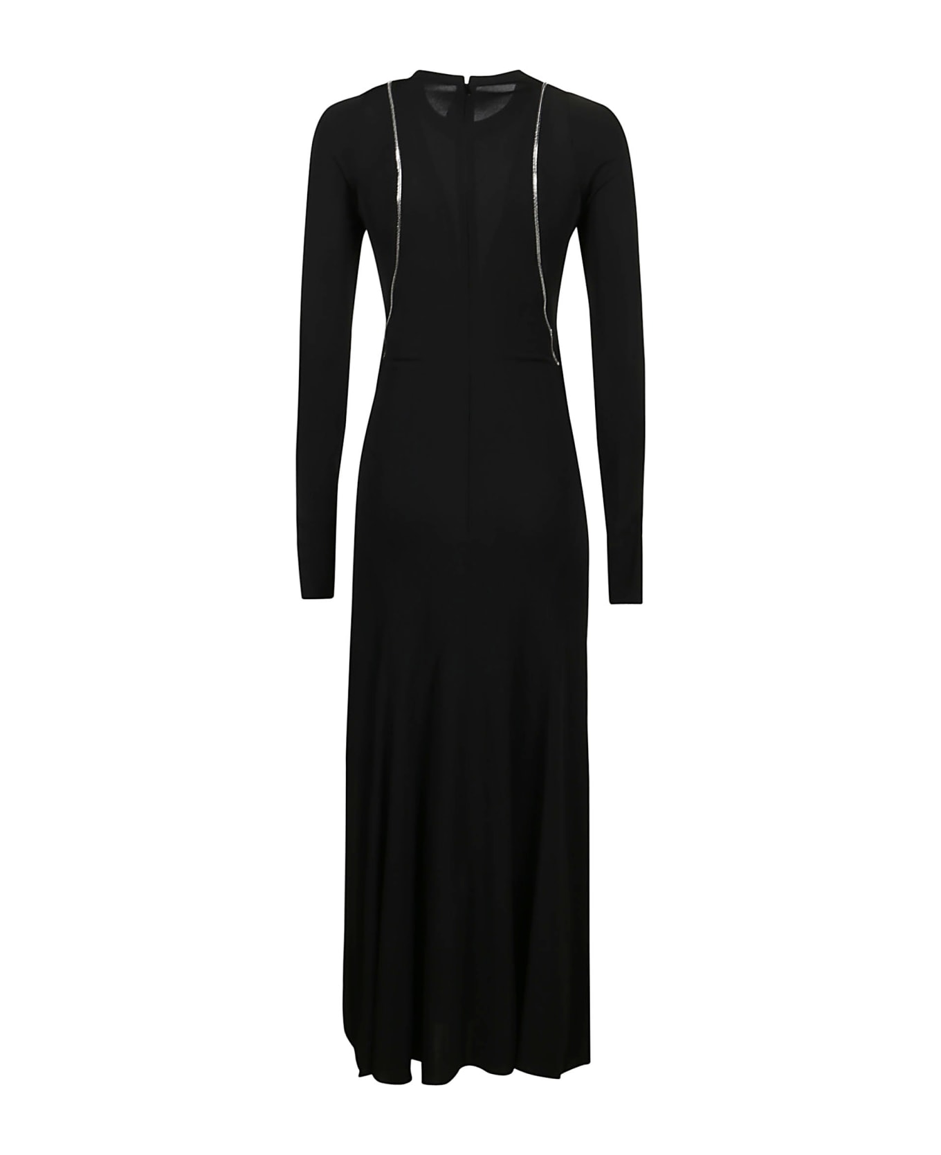 Victoria Beckham Twin Zip Detail Dress - Black ワンピース＆ドレス