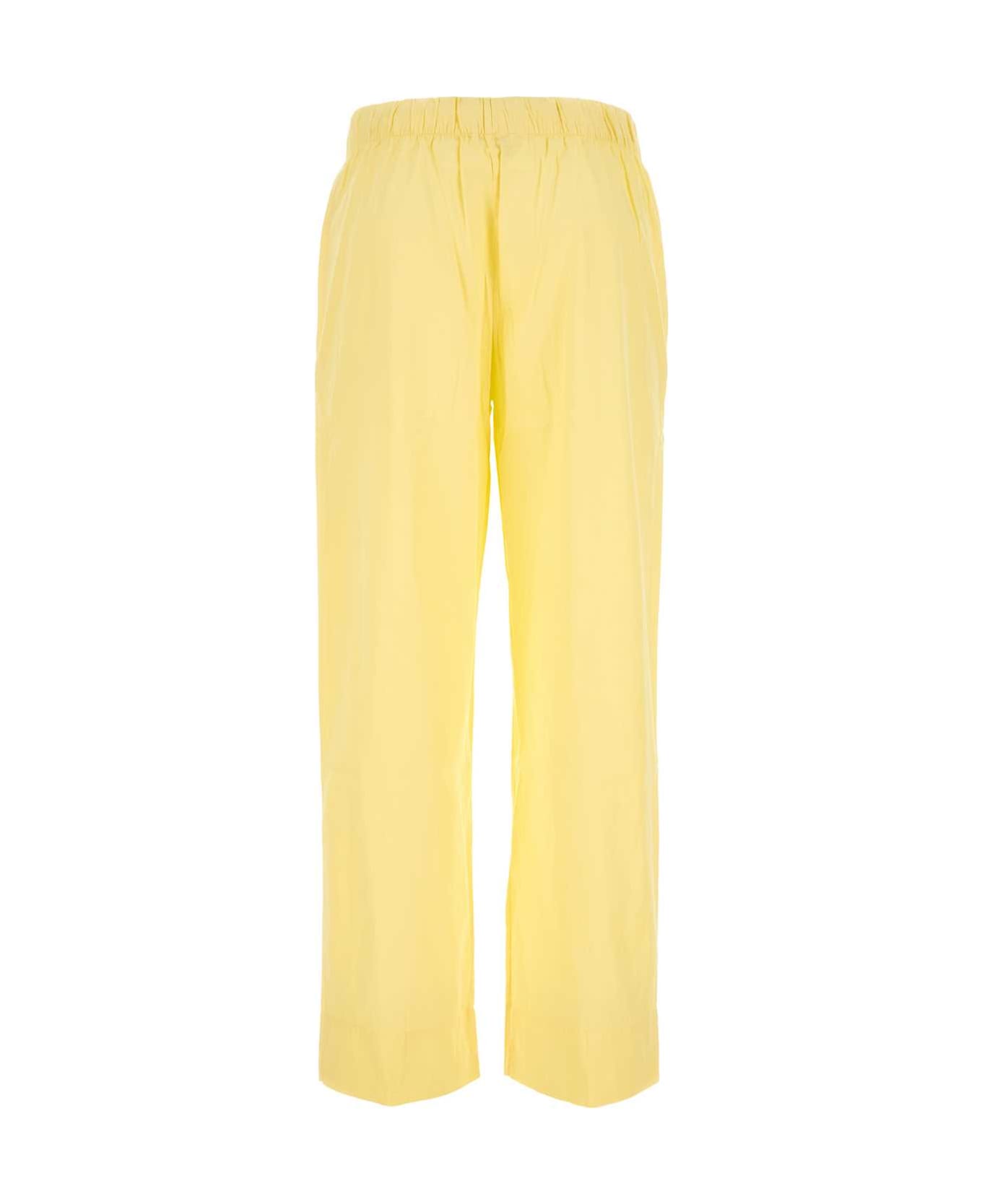 Tekla Yellow Cotton Pyjama Pant - LEMONADE