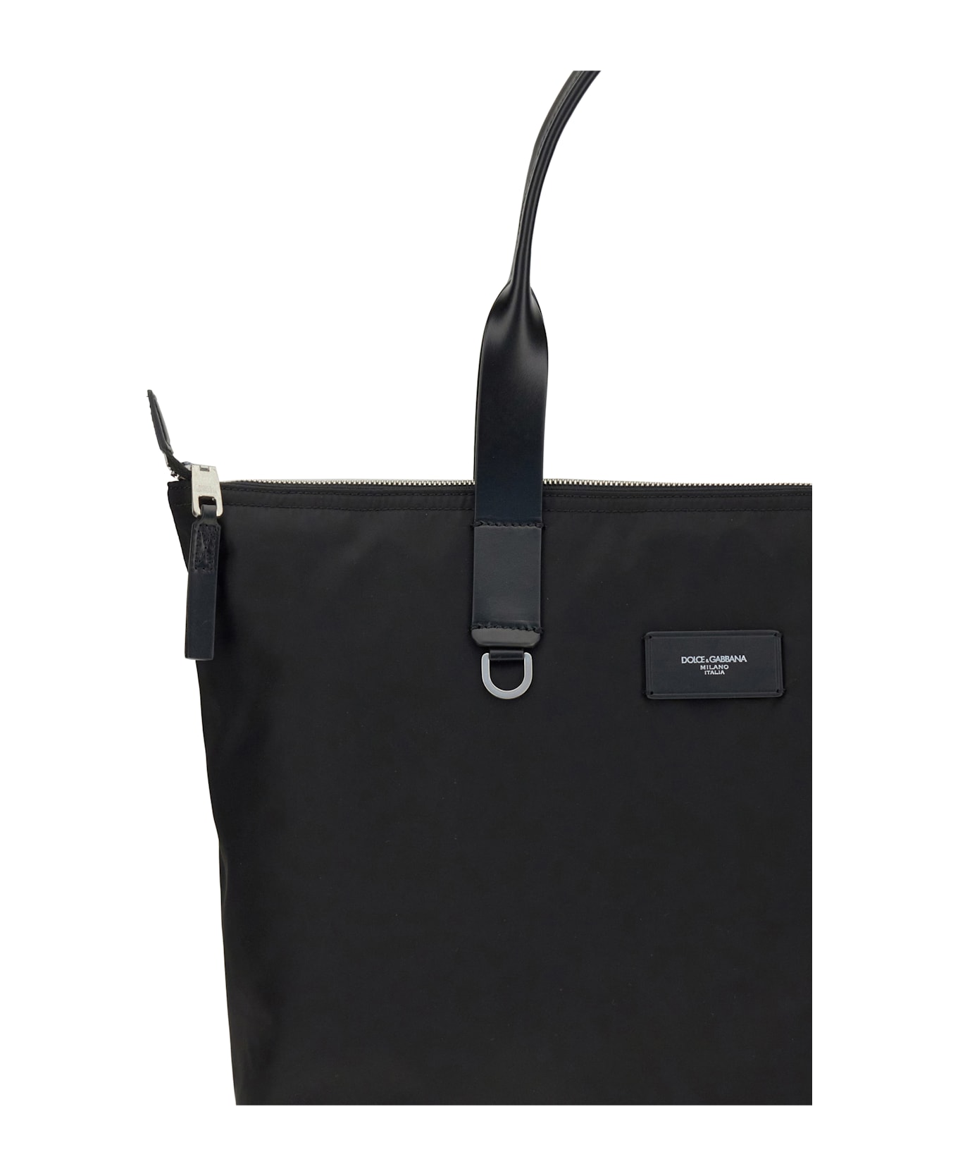 Dolce 
Gabbana Medium Tote Bag Crocodile Print - Black