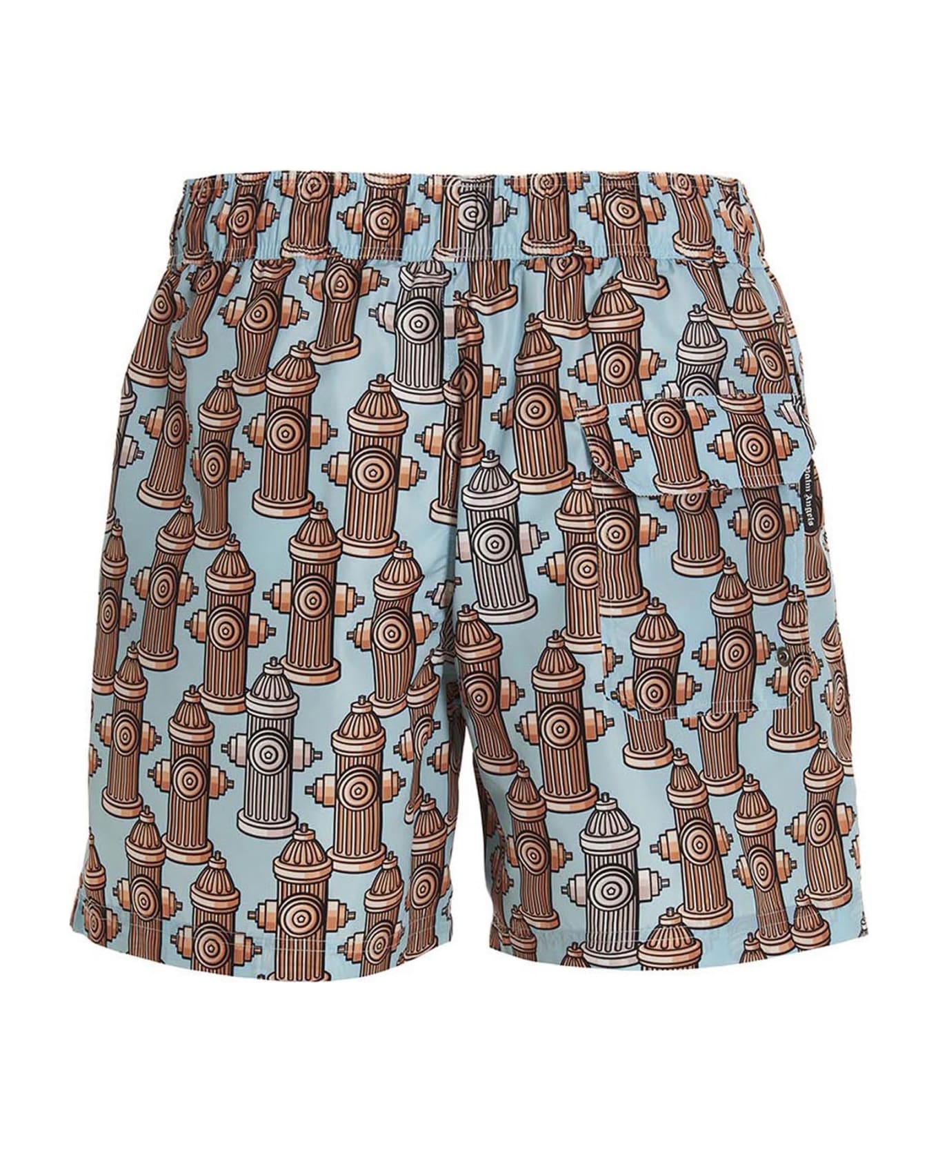 Palm Angels 'fire Hydrant' Swim Shorts - Multicolor