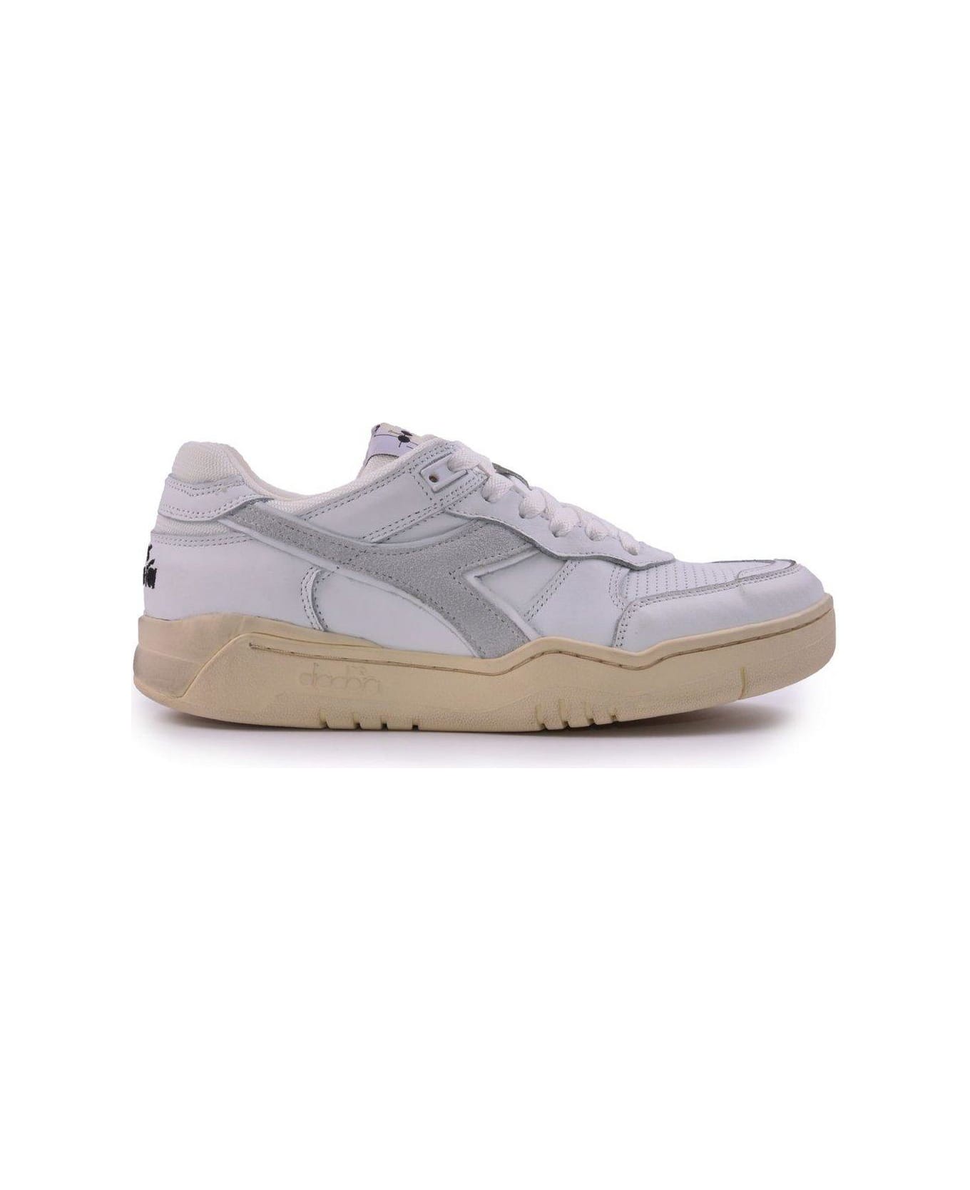 Diadora Panelled Lace-up Sneakers - Bianco スニーカー