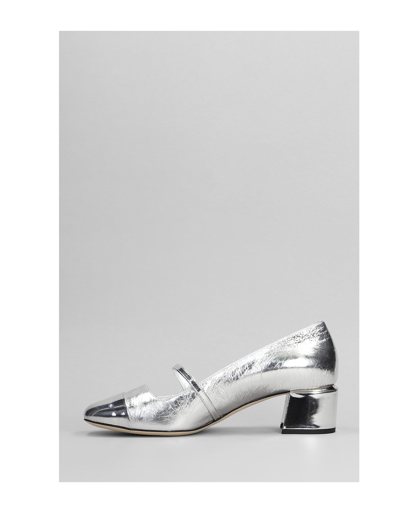 Jimmy Choo Elisa 45 Pumps In Silver Leather - silver