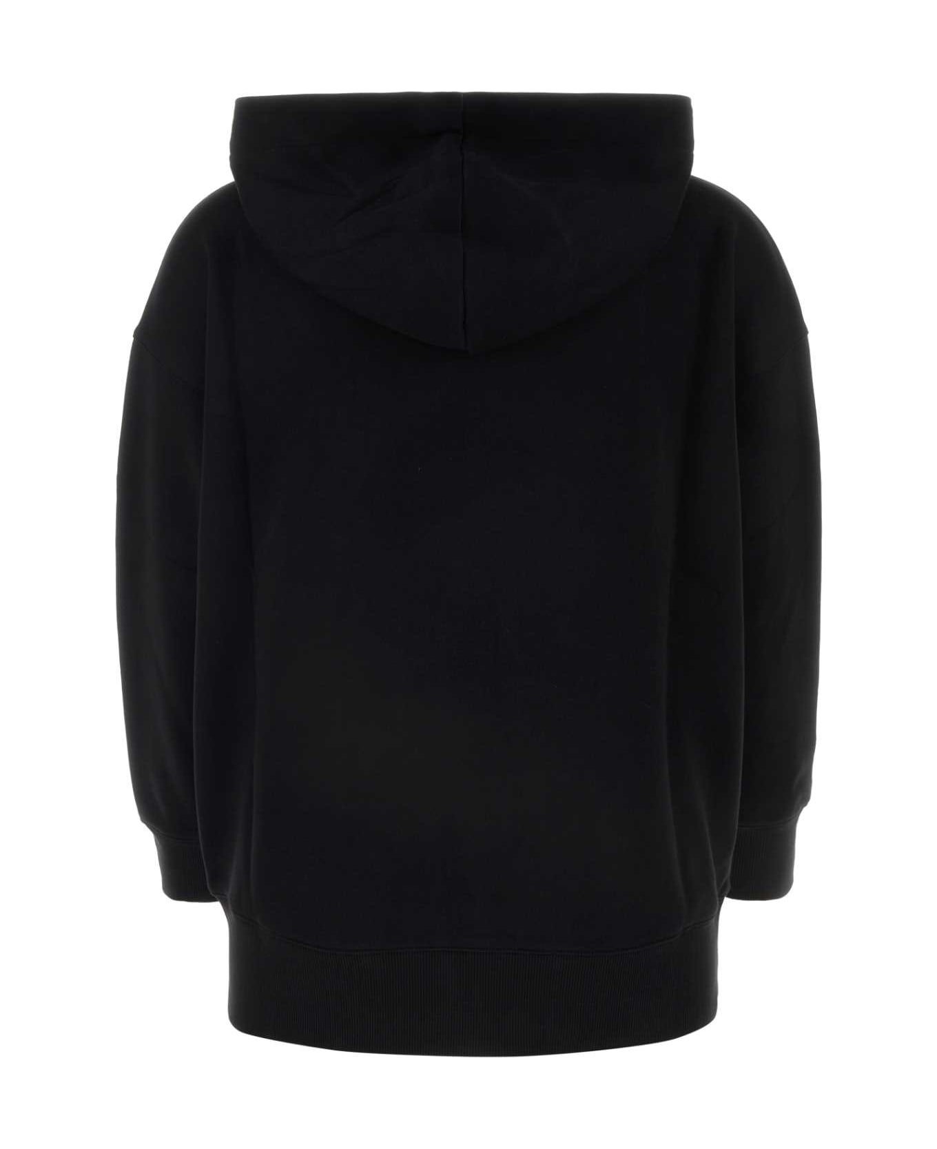 'S Max Mara Black Cotton Blend Doppia Oversize Sweatshirt - Black