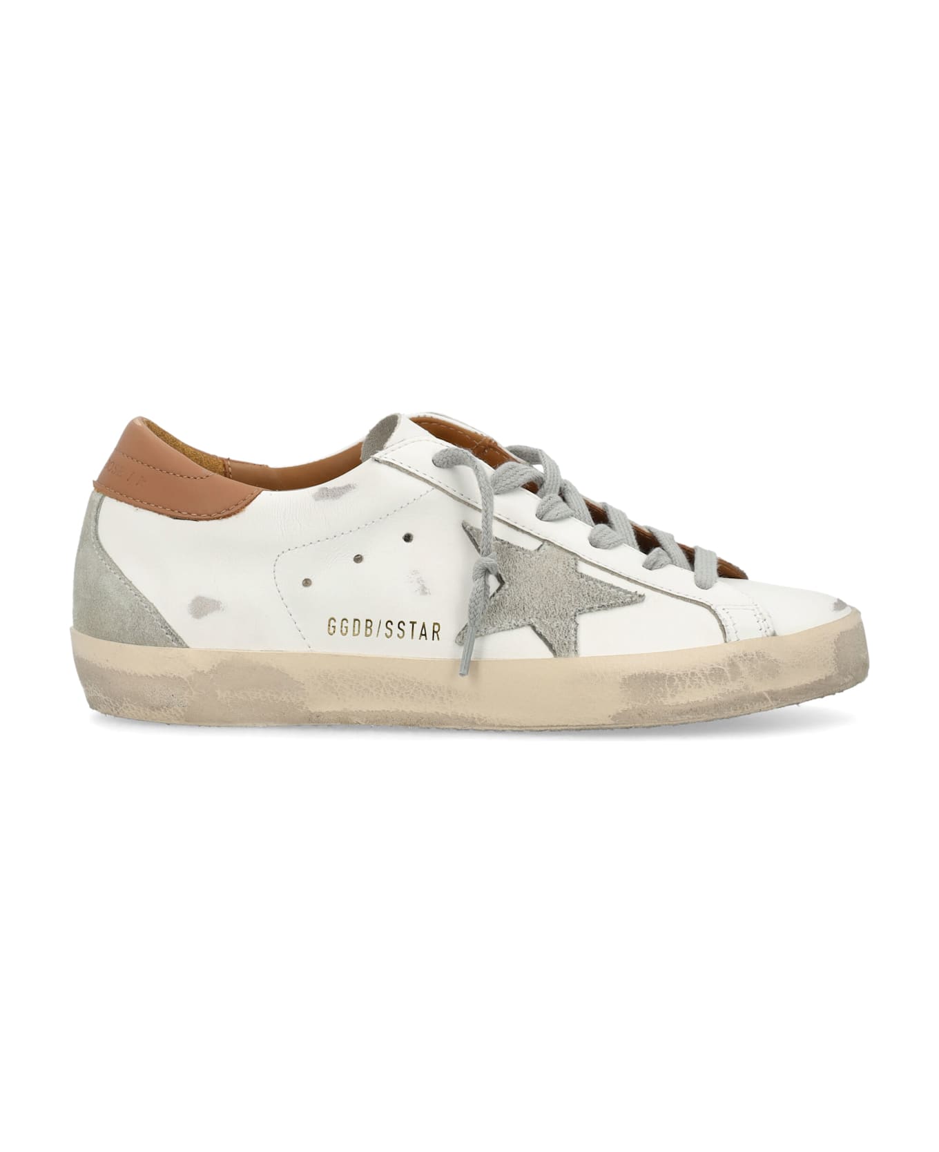 Golden Goose Super-star Woman Sneakers - WHITE LIGHT BROWN