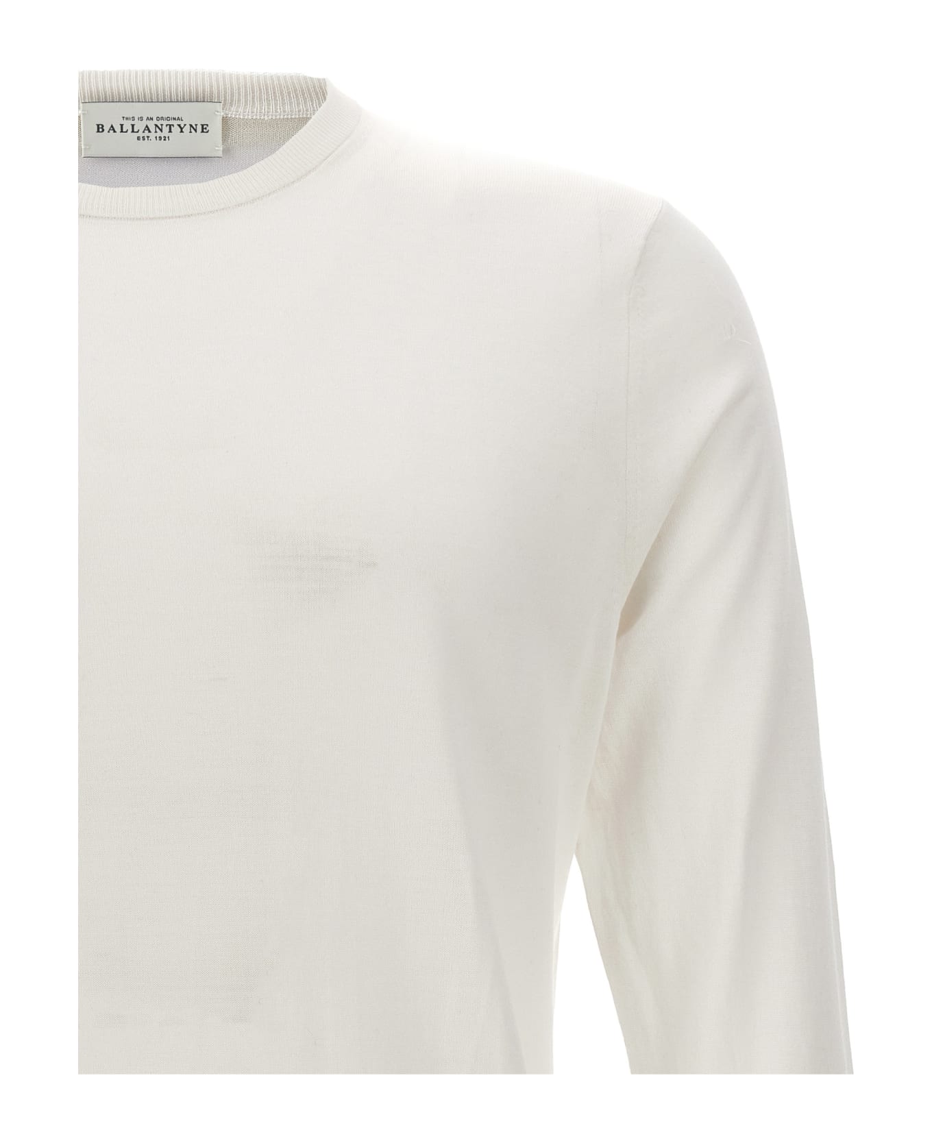 Ballantyne Cotton Sweater - White