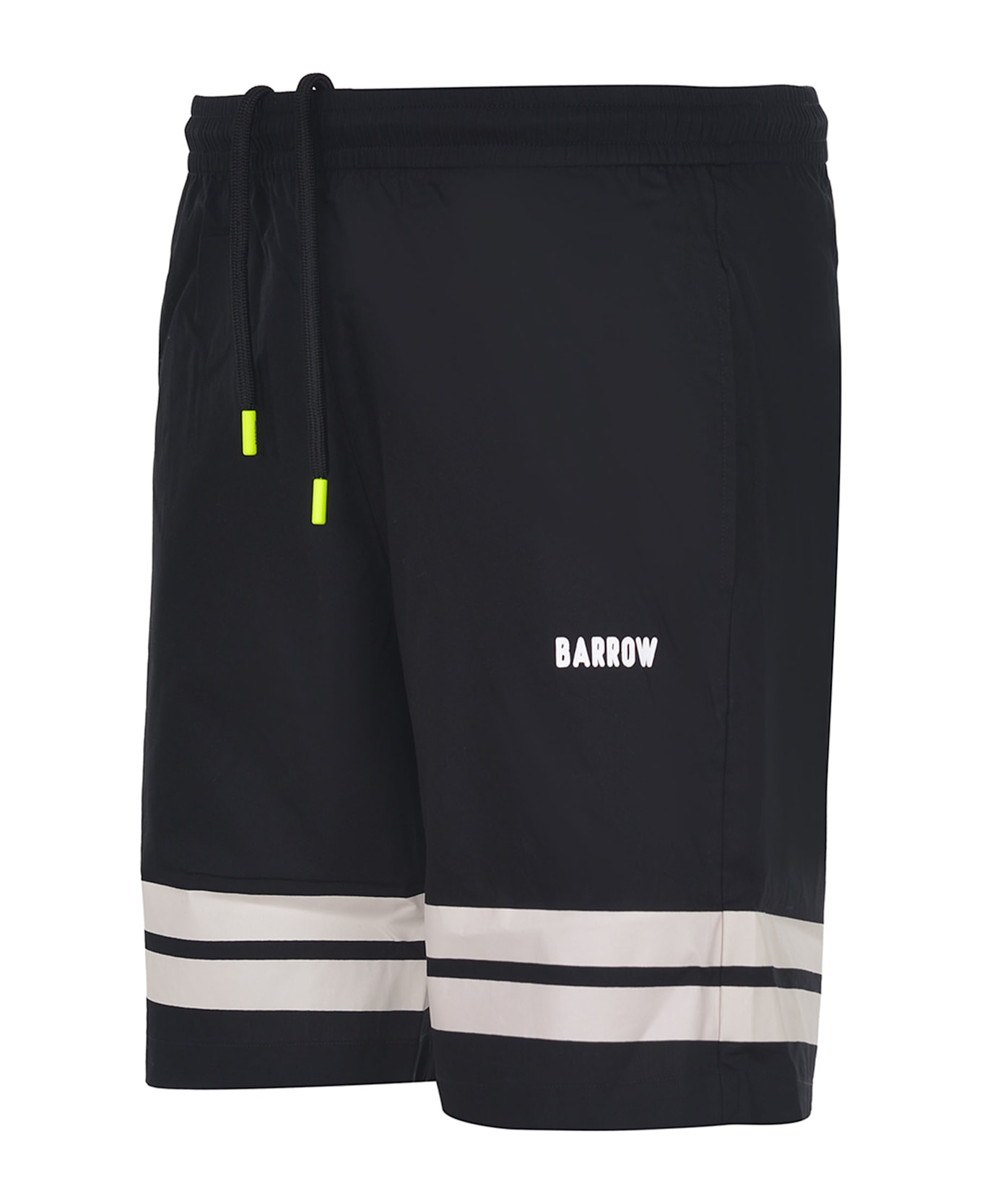 Barrow Bermuda Shorts In Poplin - Black