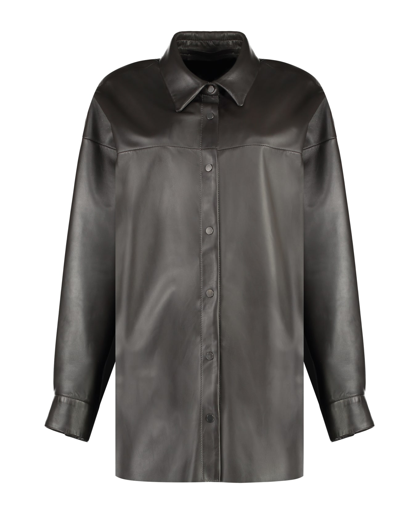 Salvatore Santoro Leather Jacket - brown