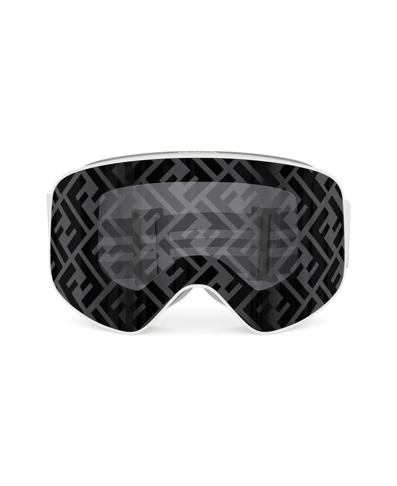 Fendi Eyewear Fendi Fe40152u Ski Mask 21c Bianco Sunglasses - Bianco
