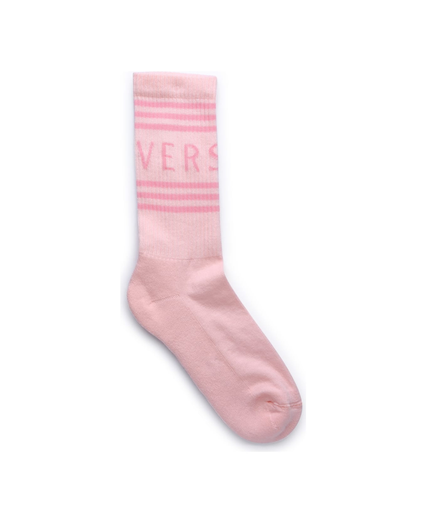 Versace Pink Organic Cotton Socks - Pink