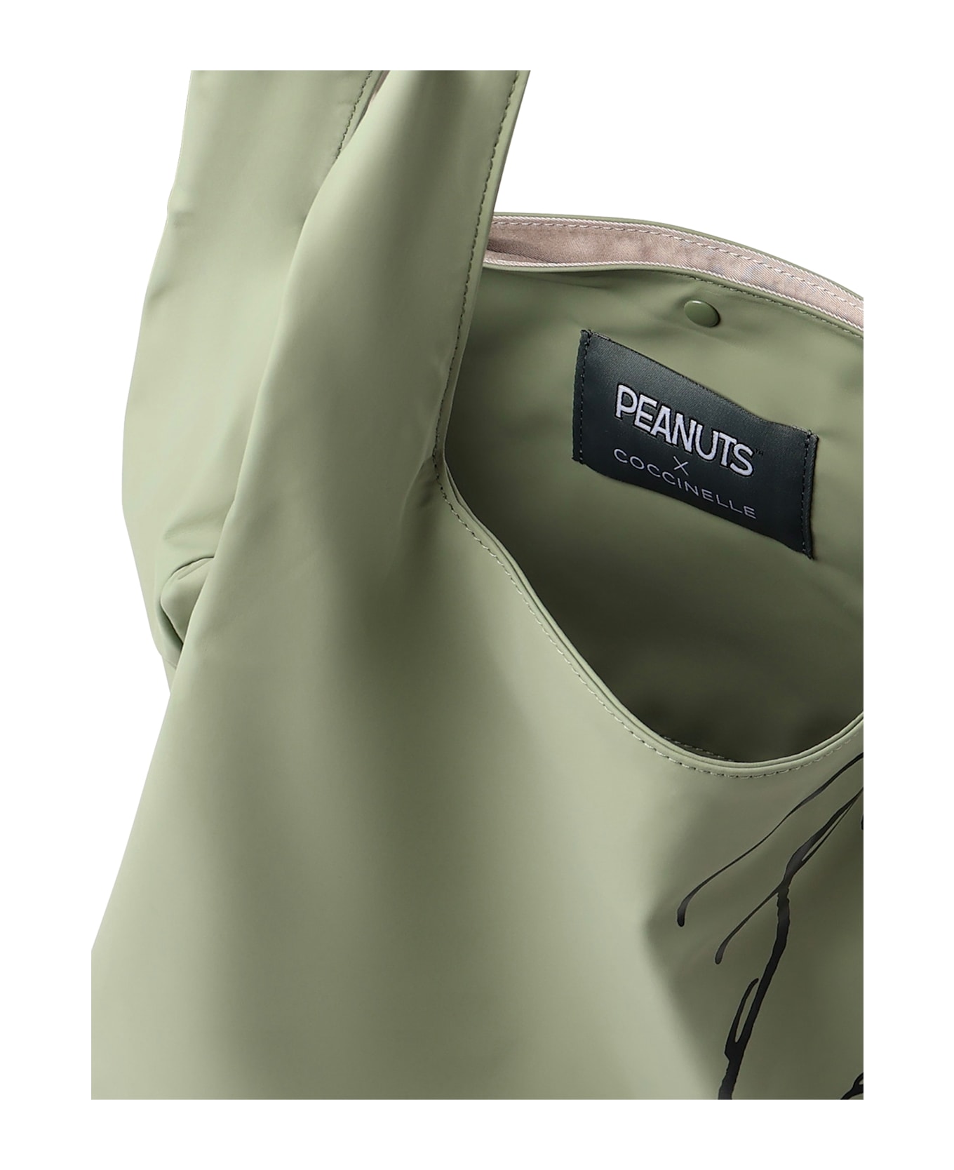 Coccinelle Coated Fabric Tote Bag - GREENERY/GREENE