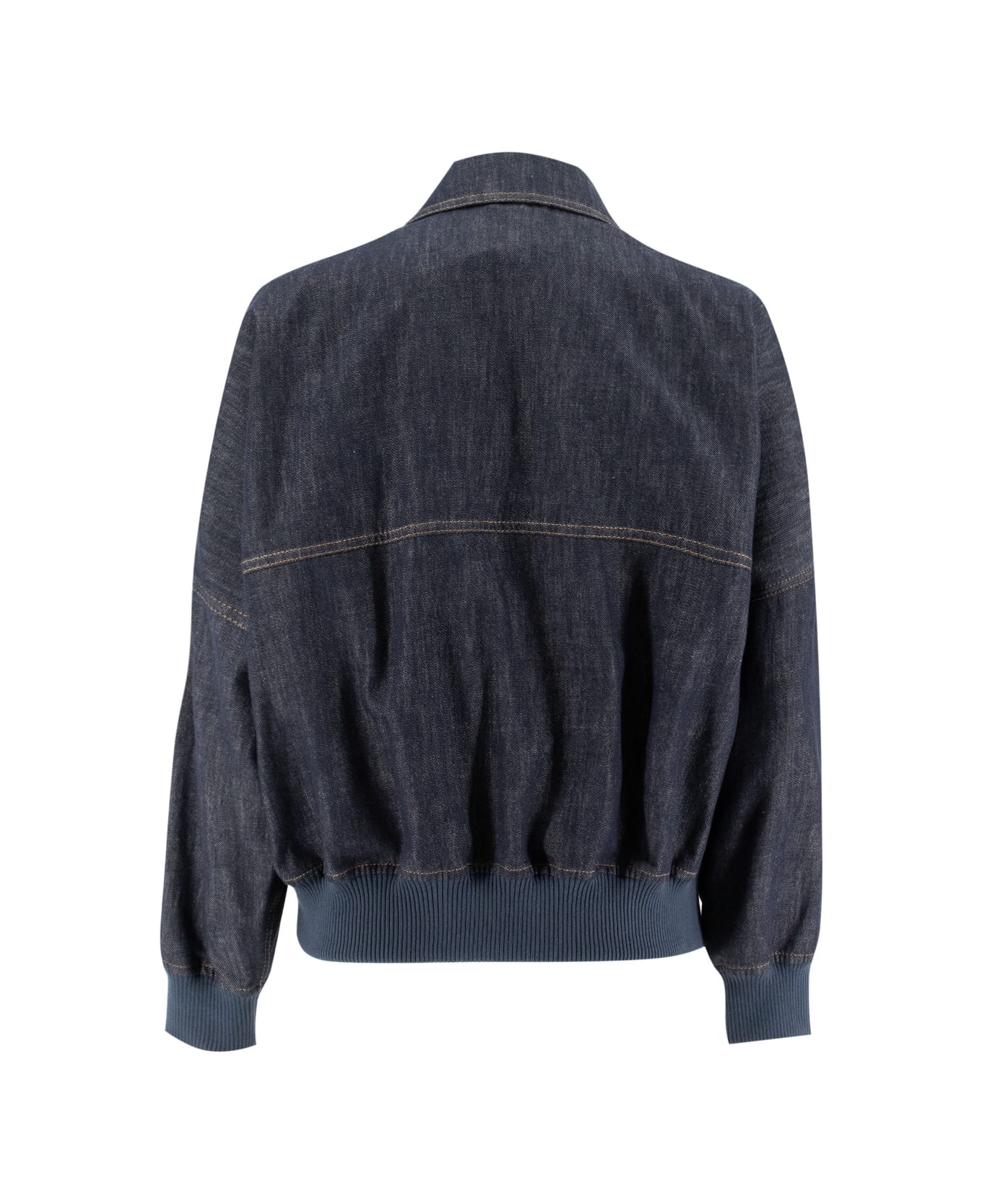 Brunello Cucinelli Denim Jacket - DENIM BLU