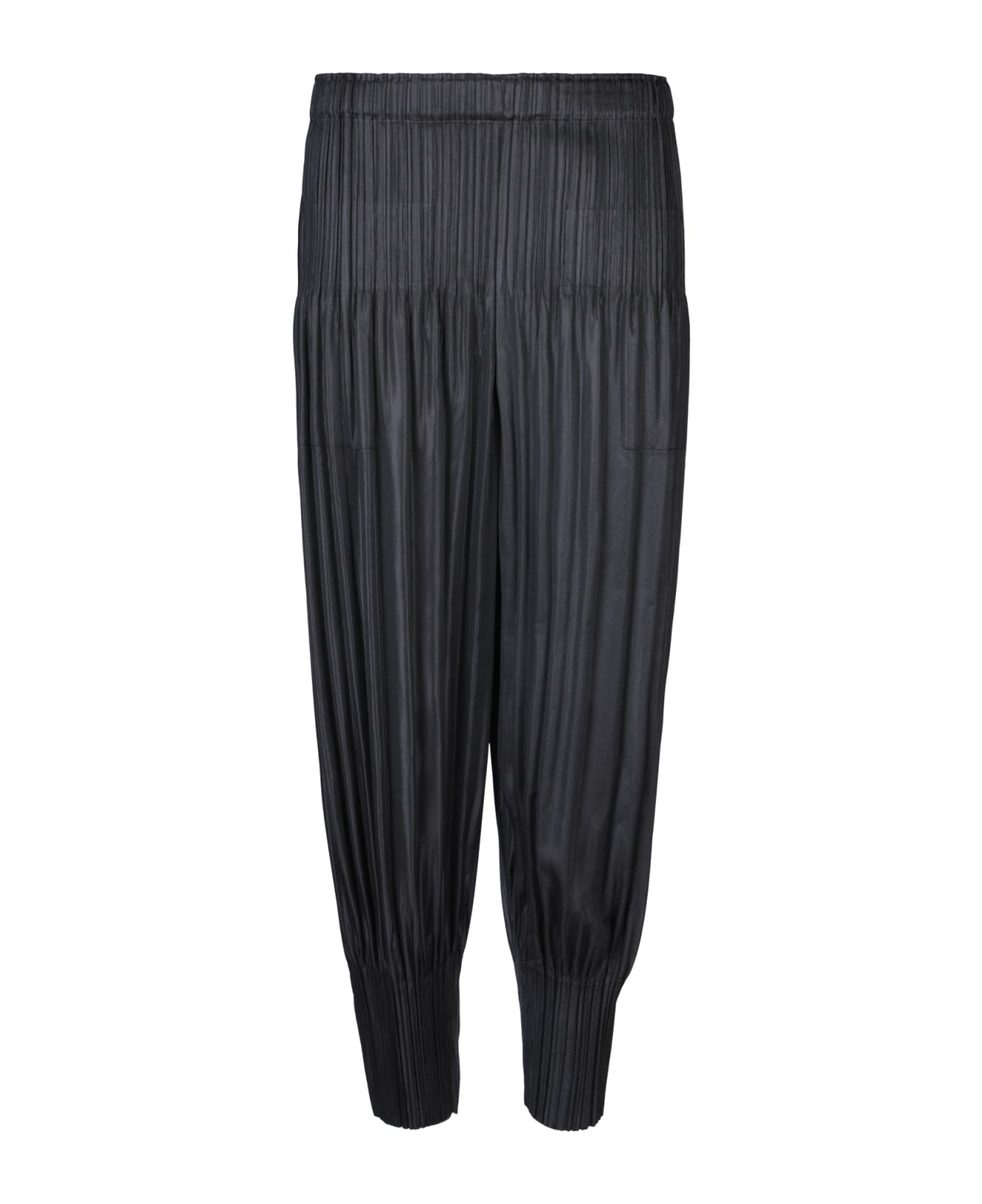 Issey Miyake Fluffy Pleats Please Black Trousers - Black ボトムス