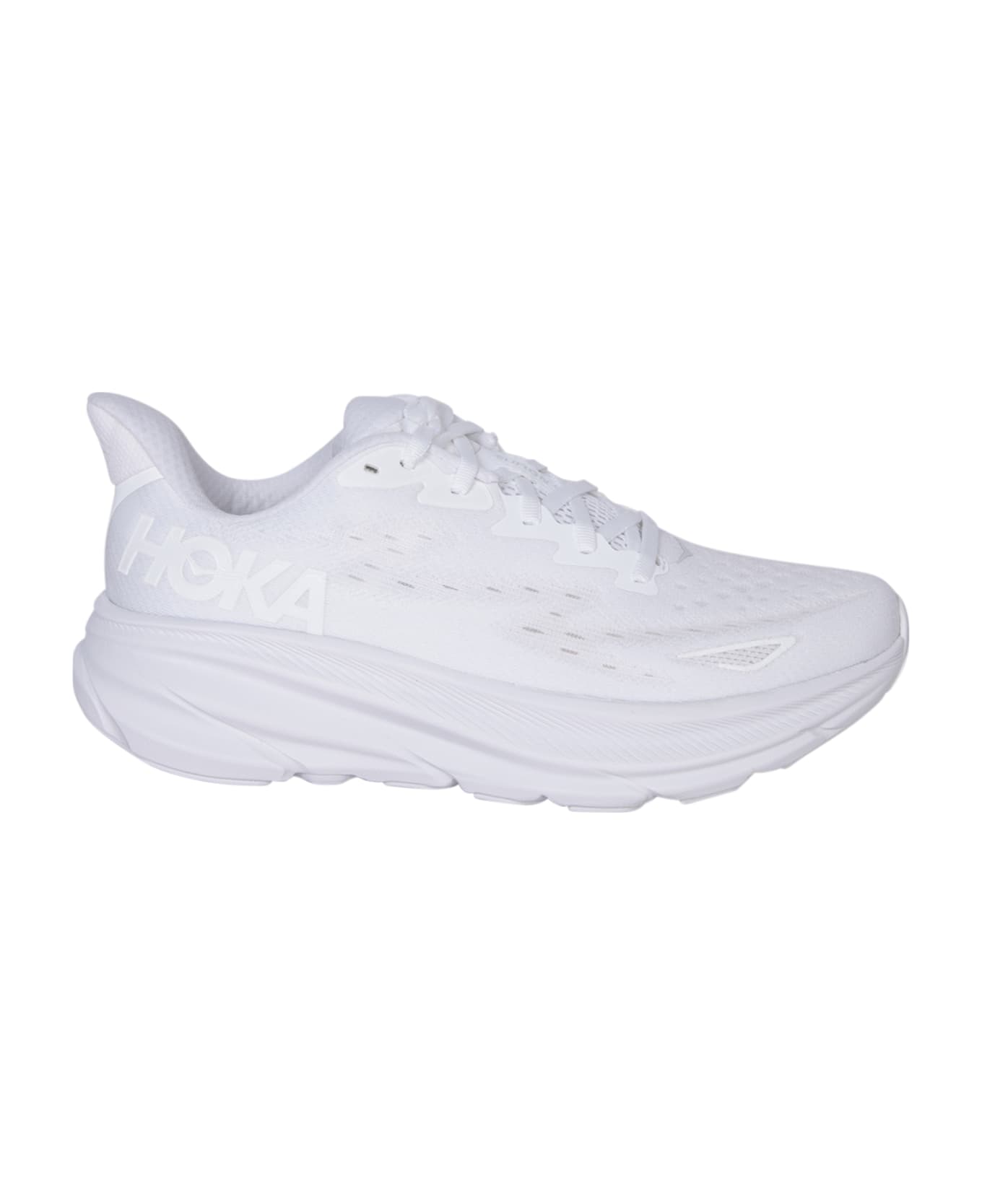 Hoka One One Clifton 9 Sneakers In White - White
