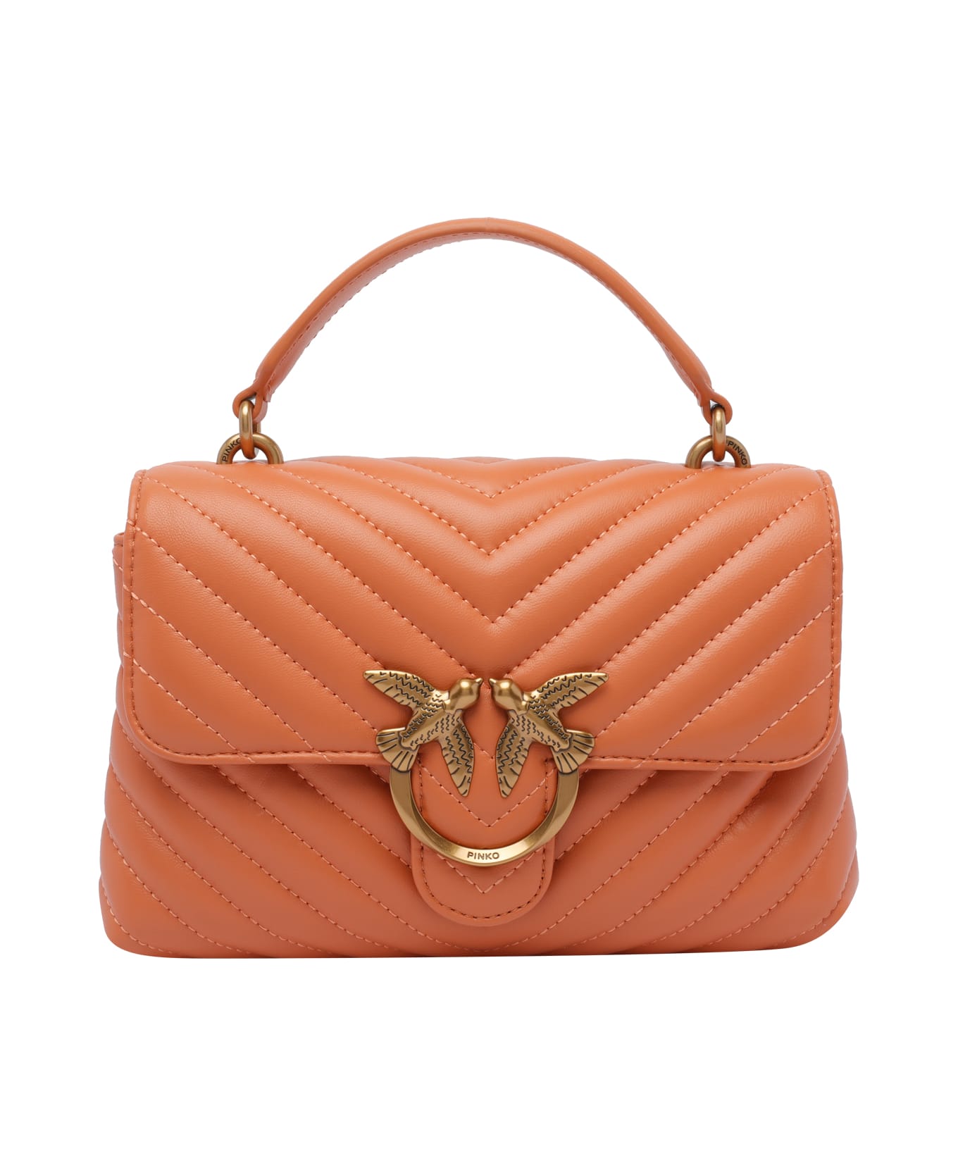 Pinko Lady Love Puffer Mini Handbag - Orange