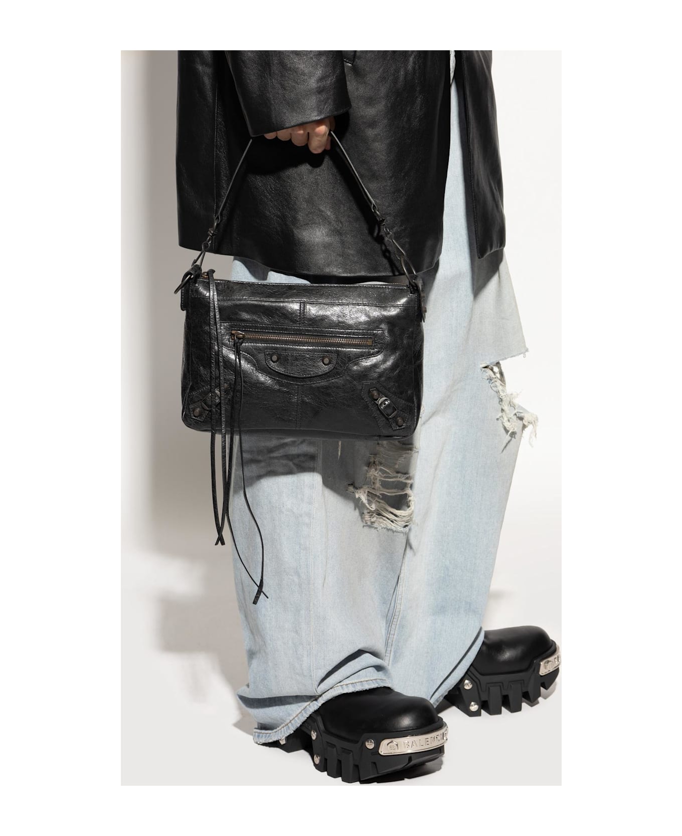 Balenciaga Shoulder Bag 
le City Moto Small
 - BLACK