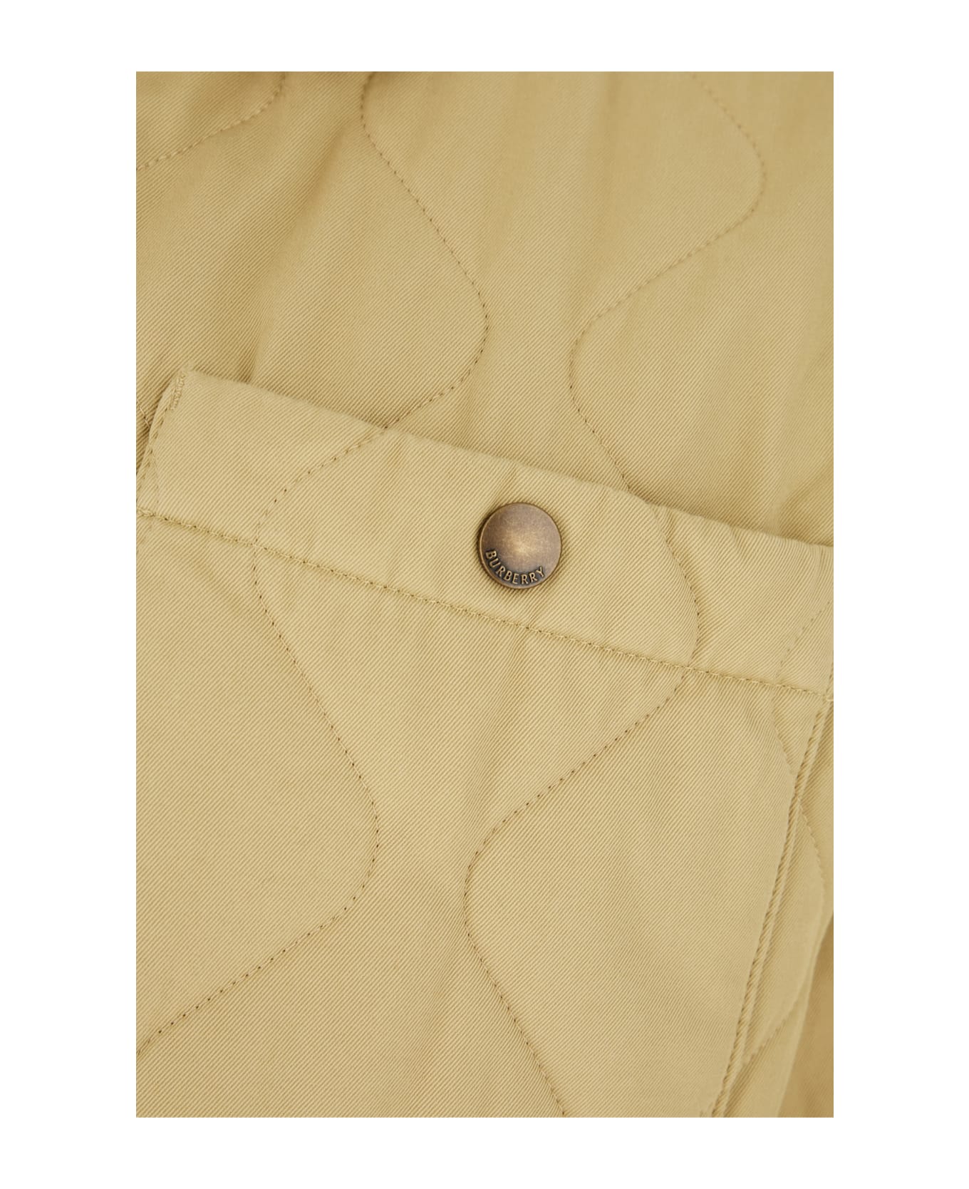 Burberry Khaki Green Cotton Padded Jacket - HAMPER