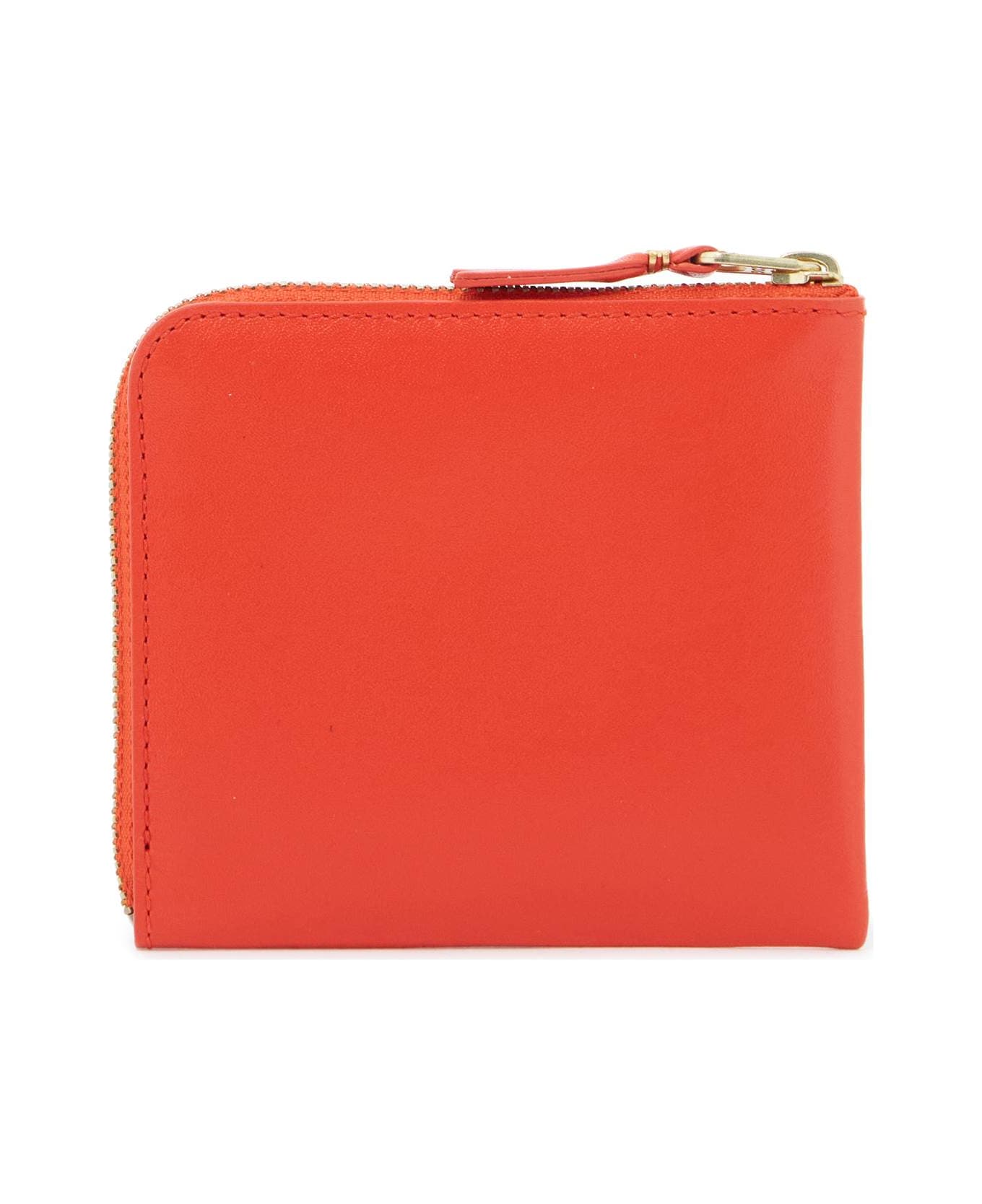 Comme des Garçons Wallet Zip Around Wallet Portfolio - ORANGE (Red)