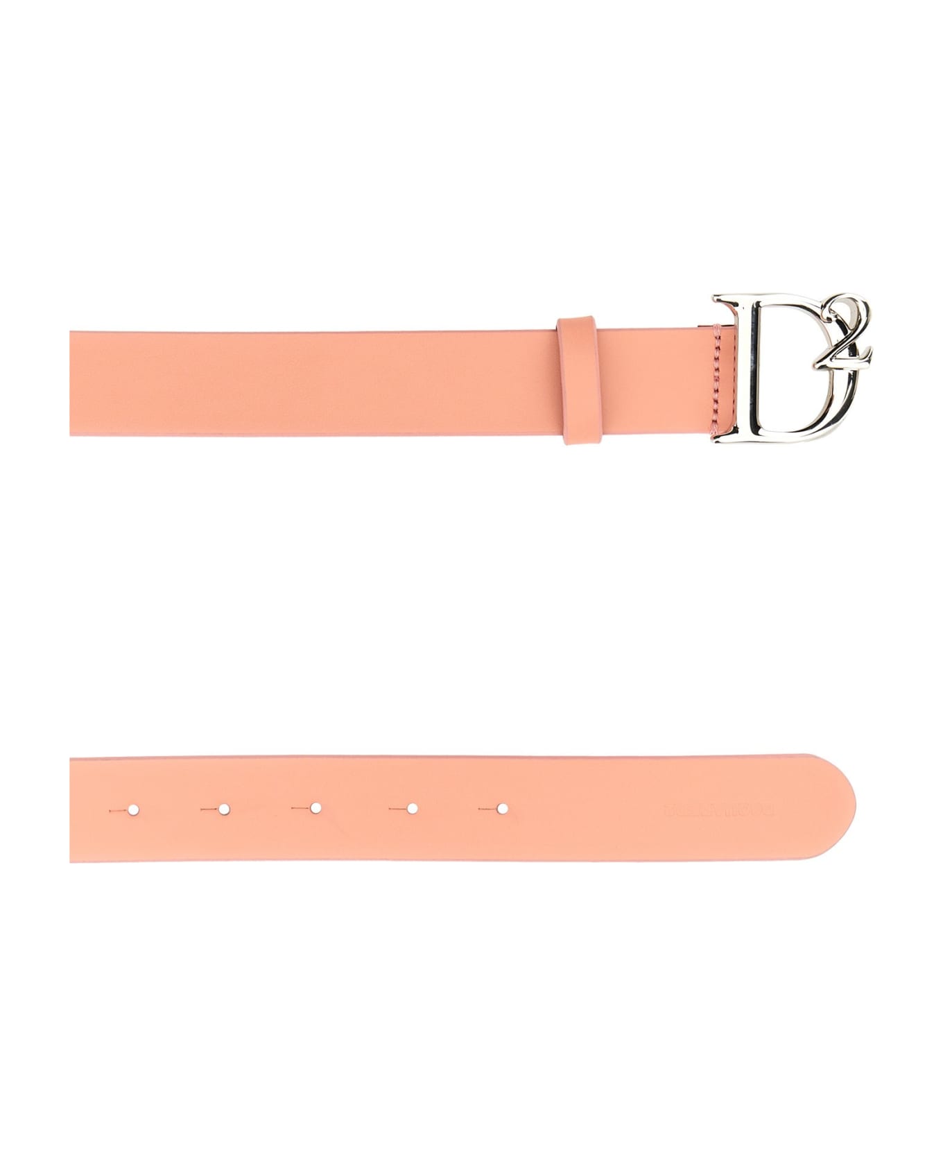 Dsquared2 Belt With Logo - Pink Palladium ベルト