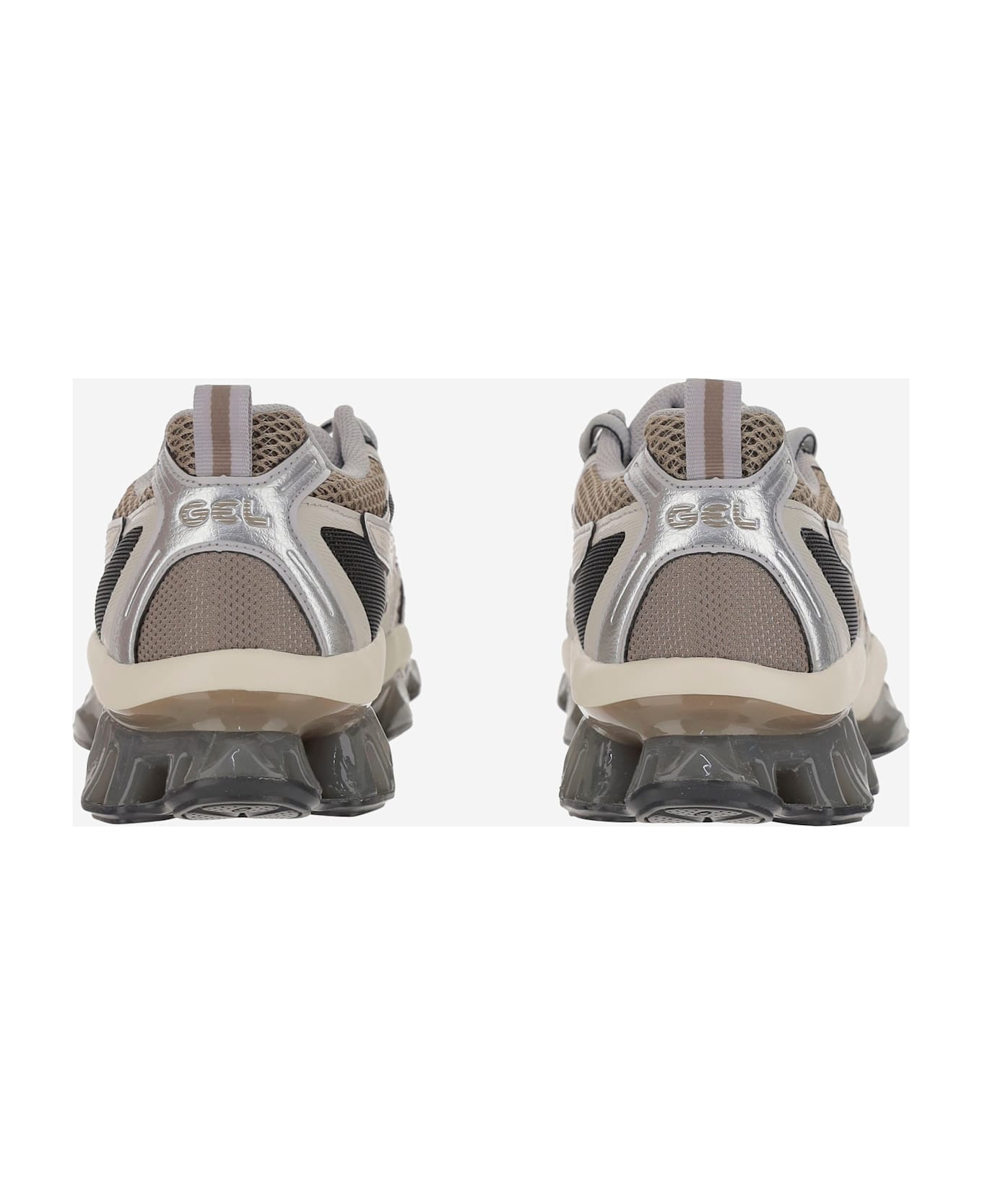 Asics Multicolor Mesh And Rubber Gel Quantum Kinetic Sneakers - PEPPERCEMENTGREY