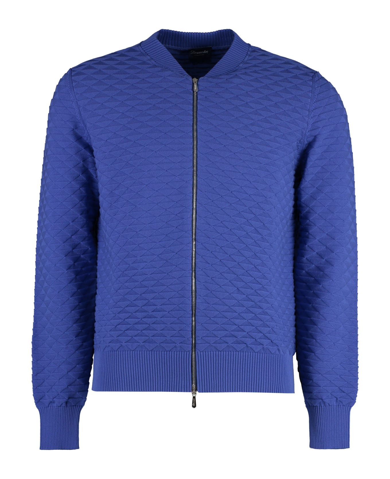 Drumohr Cotton Crew-neck Sweater - blue カーディガン