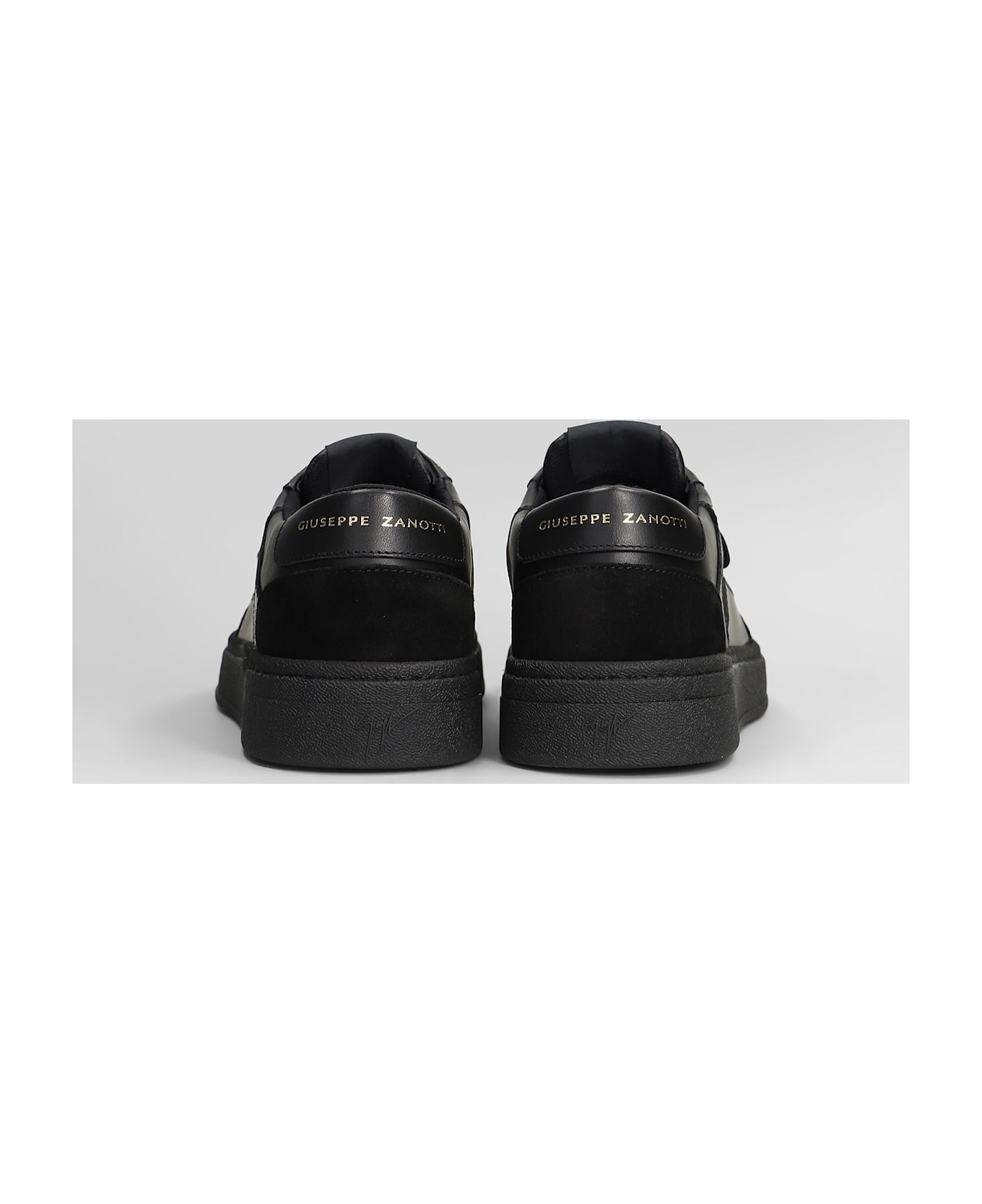 Giuseppe Zanotti Gz94 Sneakers In Black Suede And Leather - black