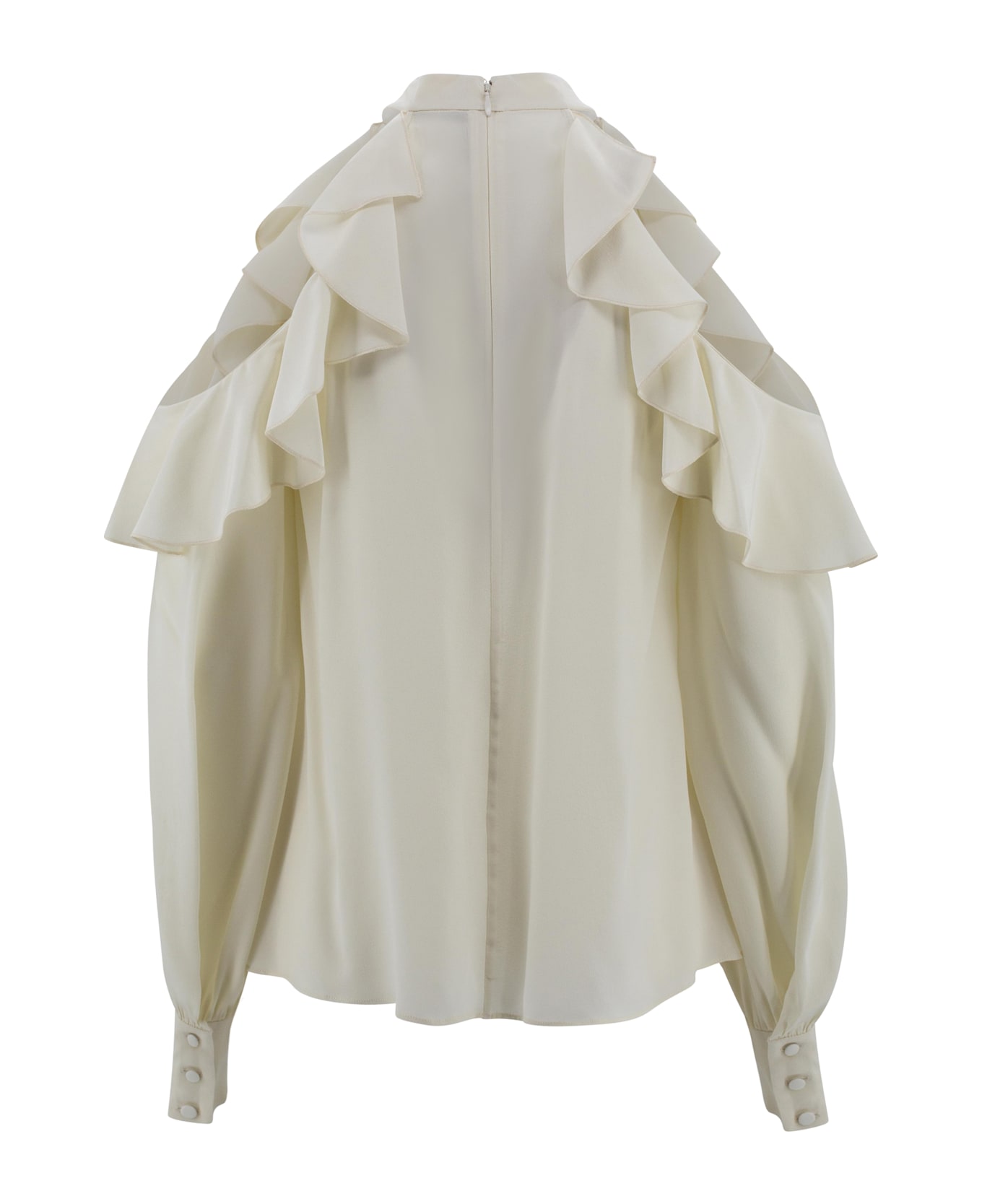 Etro Draped Detail Blouse - White