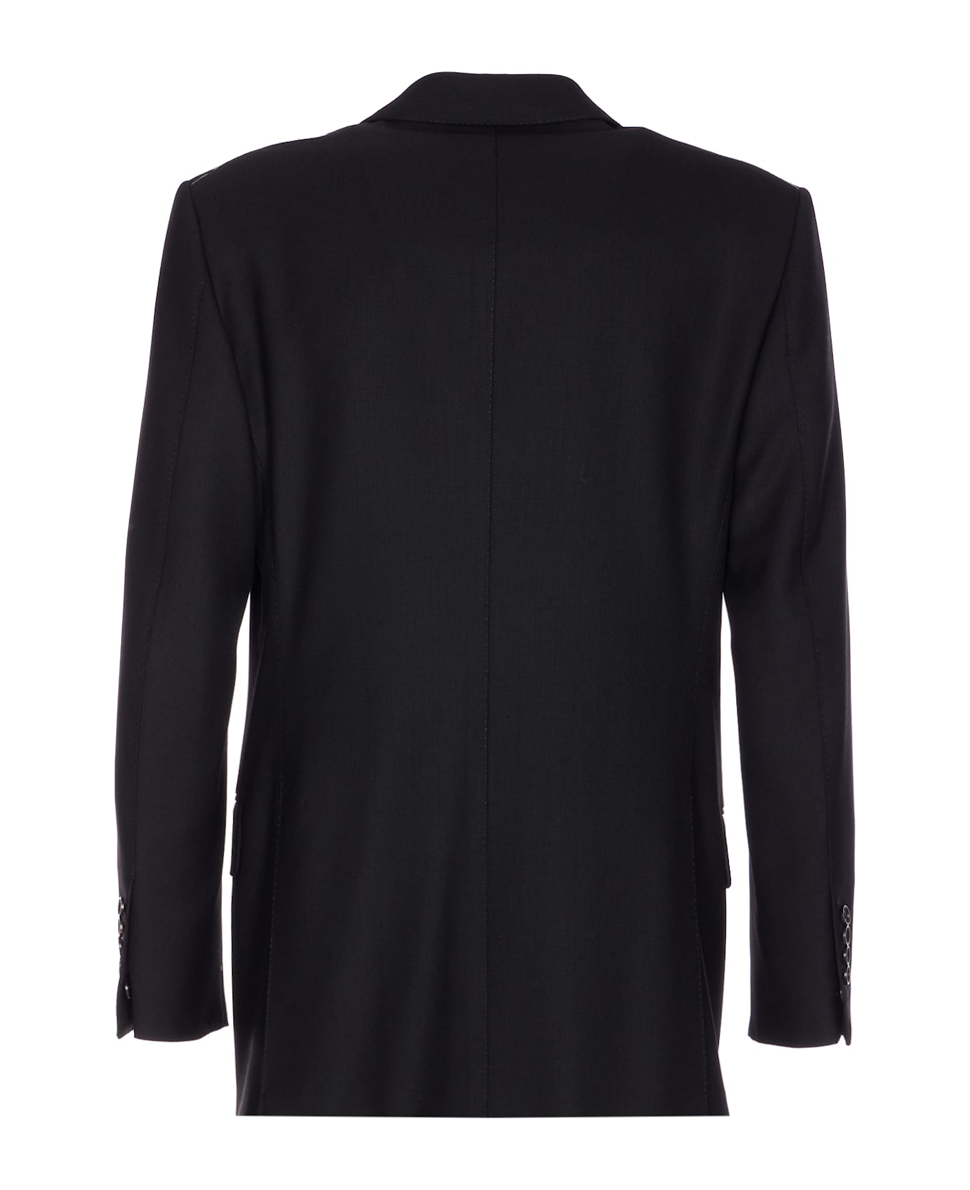 Tom Ford High Twist Double Breasted Jacket - BLACK