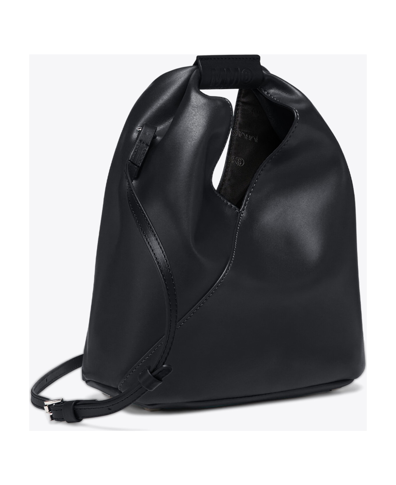 MM6 Maison Margiela Borsa Mano Black syntethic leather Japanese bag with shoulder strap - Nero